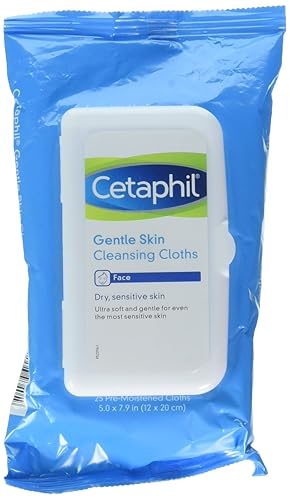Cetaphil Gentle Skin Cleansing Cloths, 25 Sheets, (Pack Of 2)