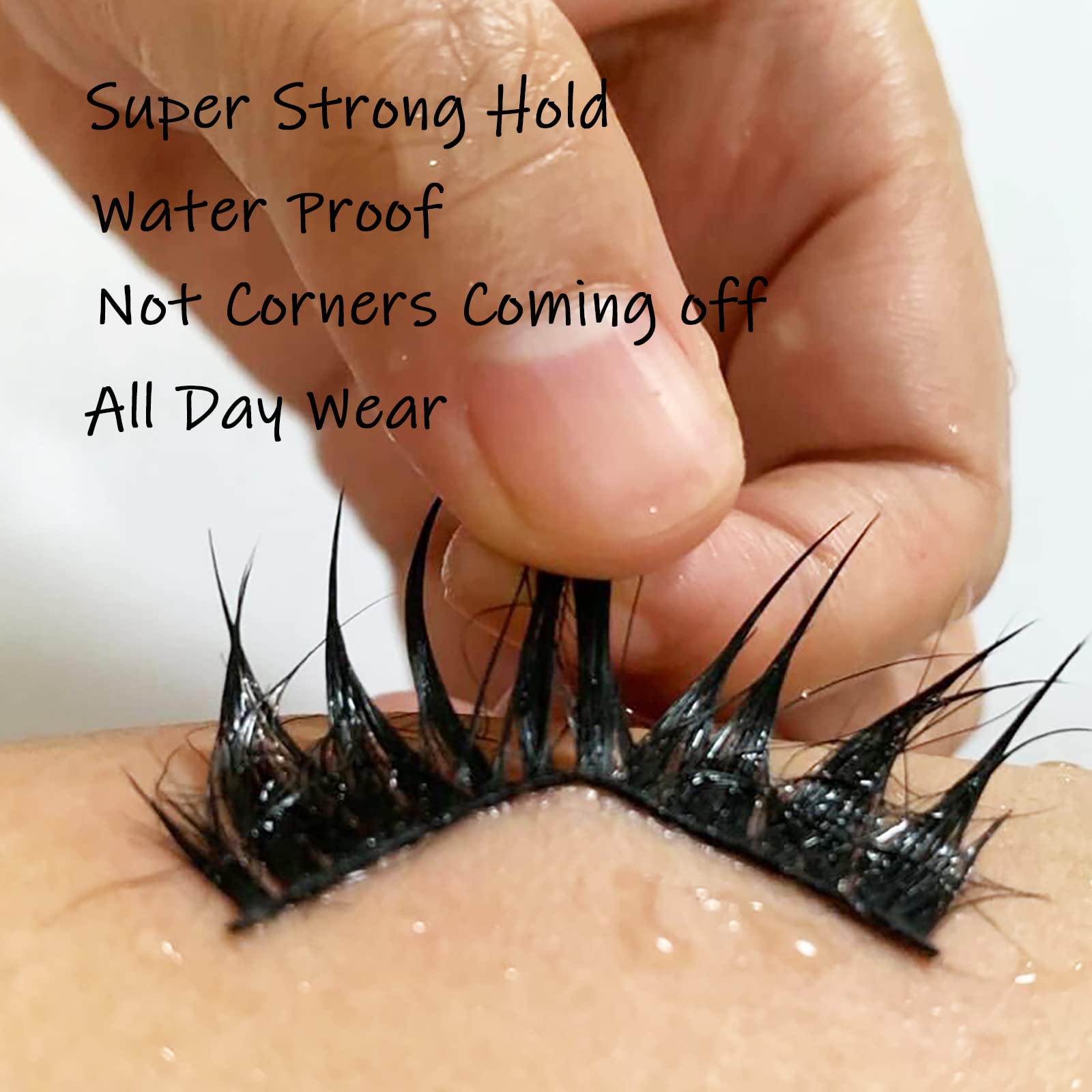 False Eyelash Glue Super Strong Hold Clear Eyelash Adhesive Waterproof Lash Glue Latex-Free Suitable For Sensitive Eyes Lashes G