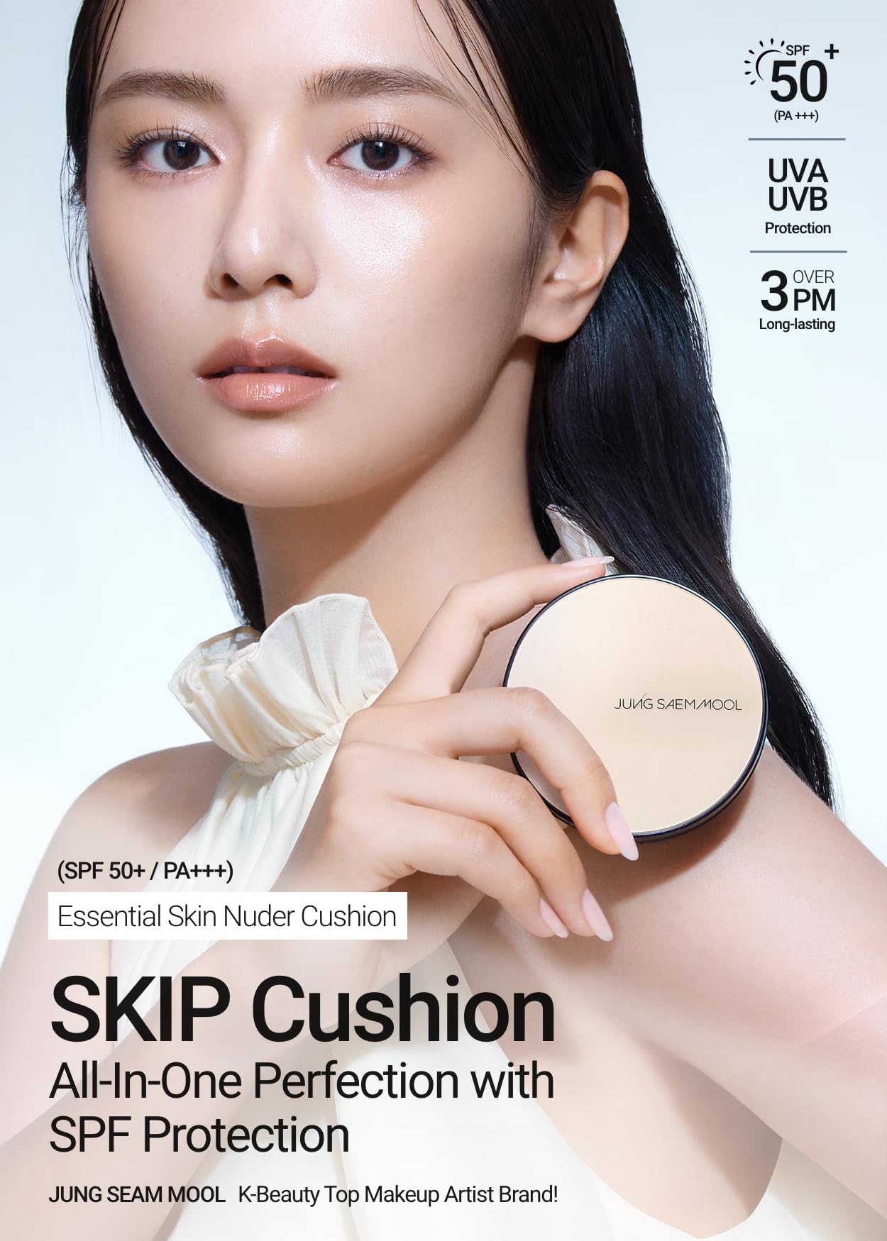 [JUNGSAEMMOOL OFFICIAL] Essential Skin Nuder Cushion (04 N Light) | Refill not Included | Natural Finish | SPF50 Broad Spectrum
