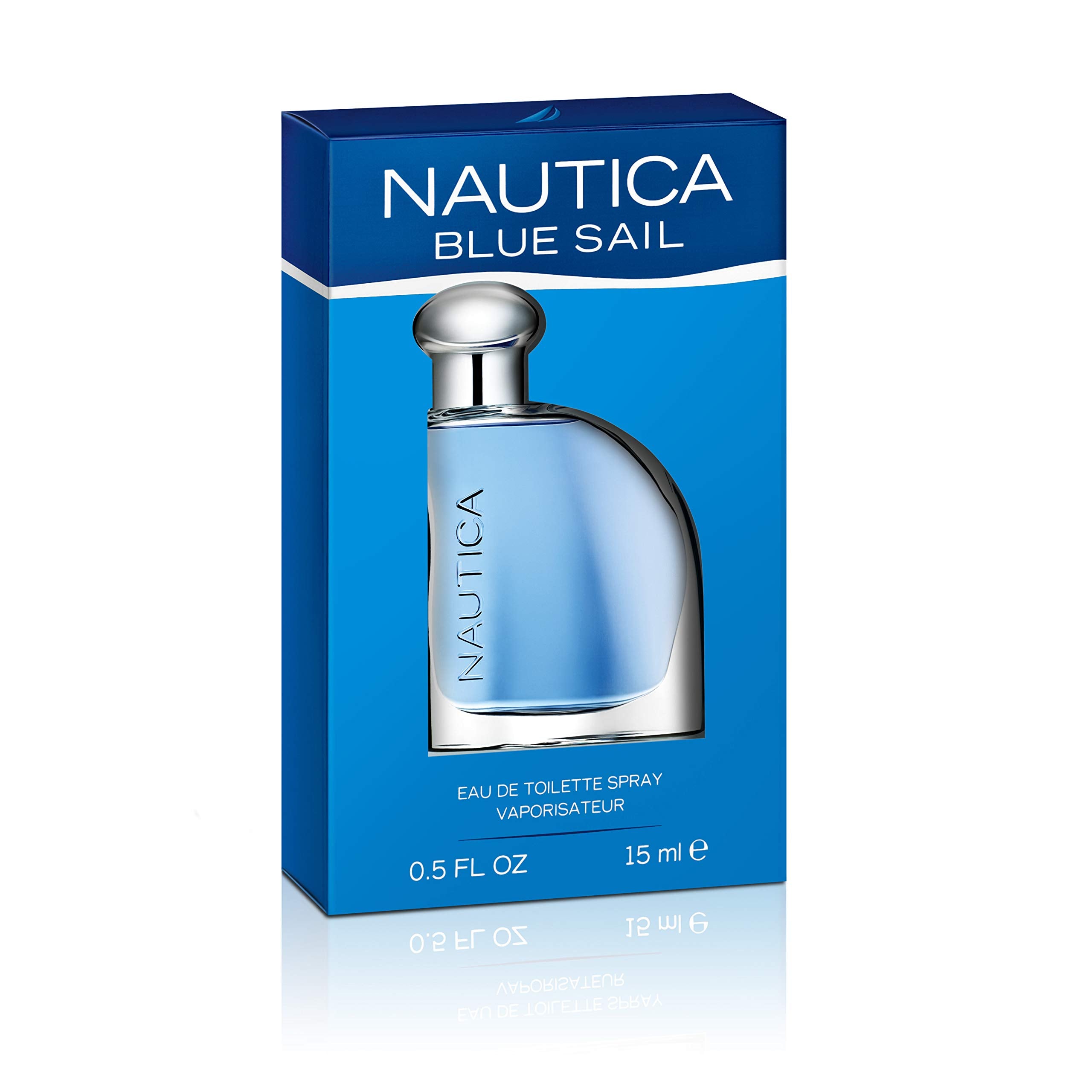 Nautica Blue Sail Eau de Toilette for Men, 0.5 Fluid Ounce