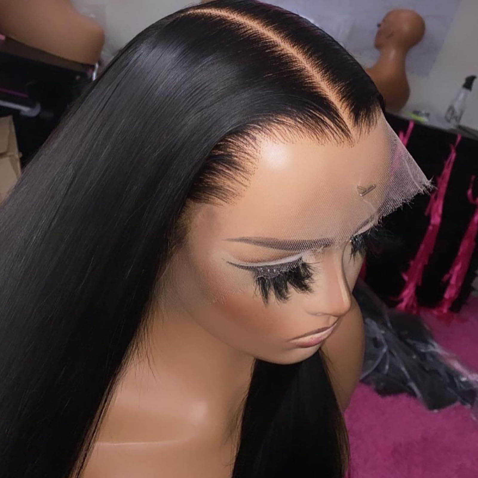 Beeos Ultra-Fitted 13X6 Full Frontal Skinlike Real Hd Lace Wig, 250% Density 0.10Mm Ultra-Thin Invisible Hd Lace Pre Plucked Ble