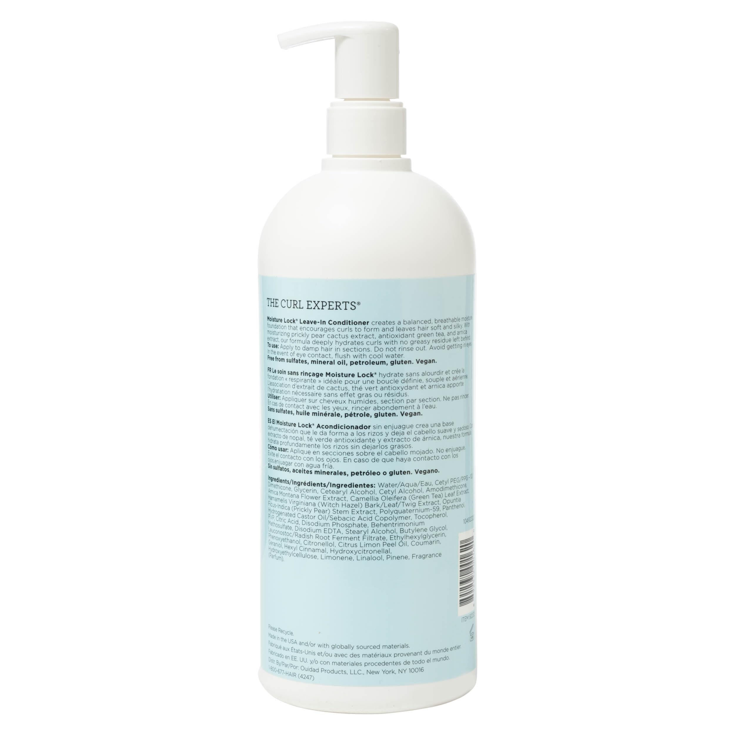 Ouidad Moisture Lock Leave-In Conditioner, 33.8 Fl Oz