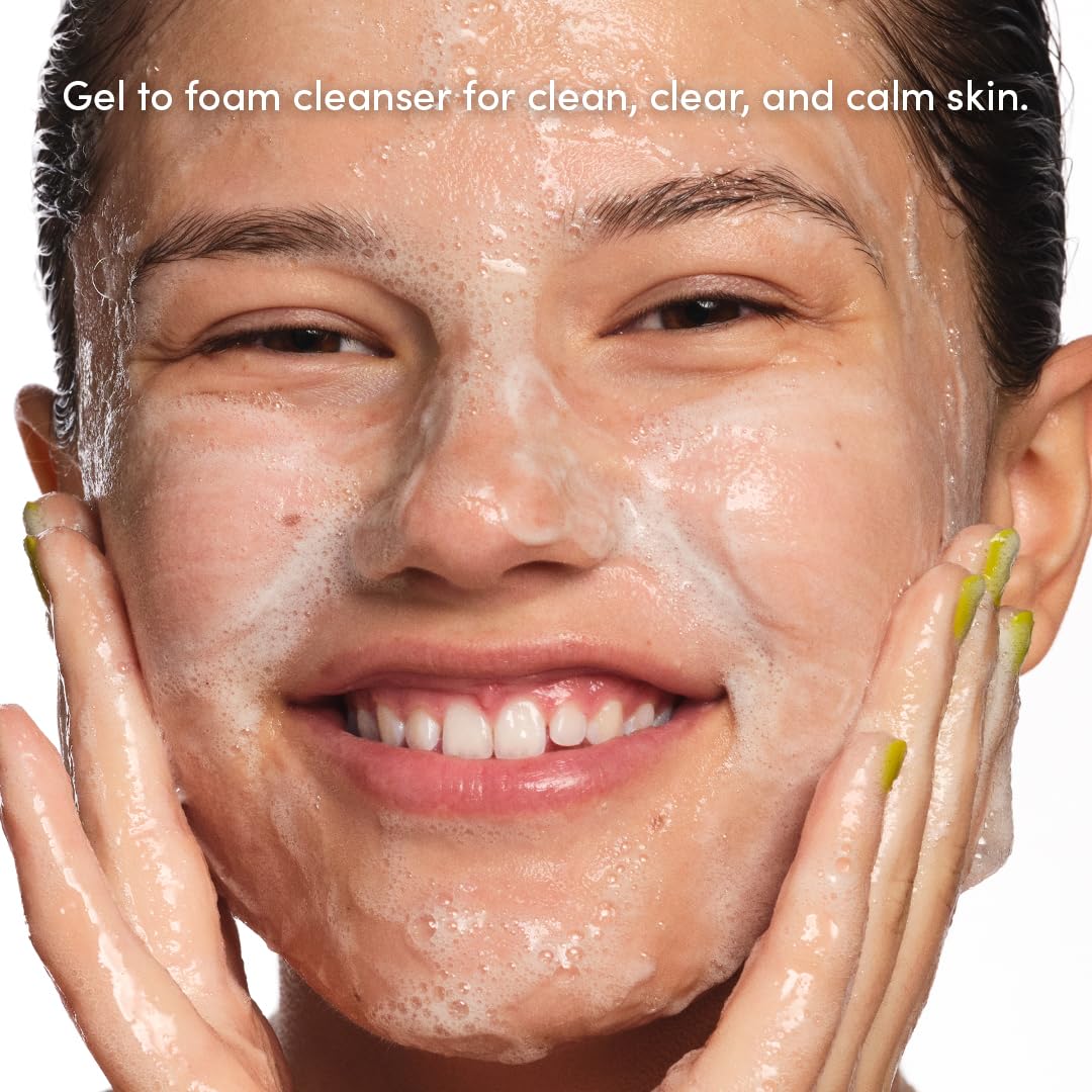 Evereden Steer Clear Balancing Jelly Cleanser - Clean And Vegan Pre Teen Face Wash For Oily & Pimple-Prone Skin - Deeply Cleanse