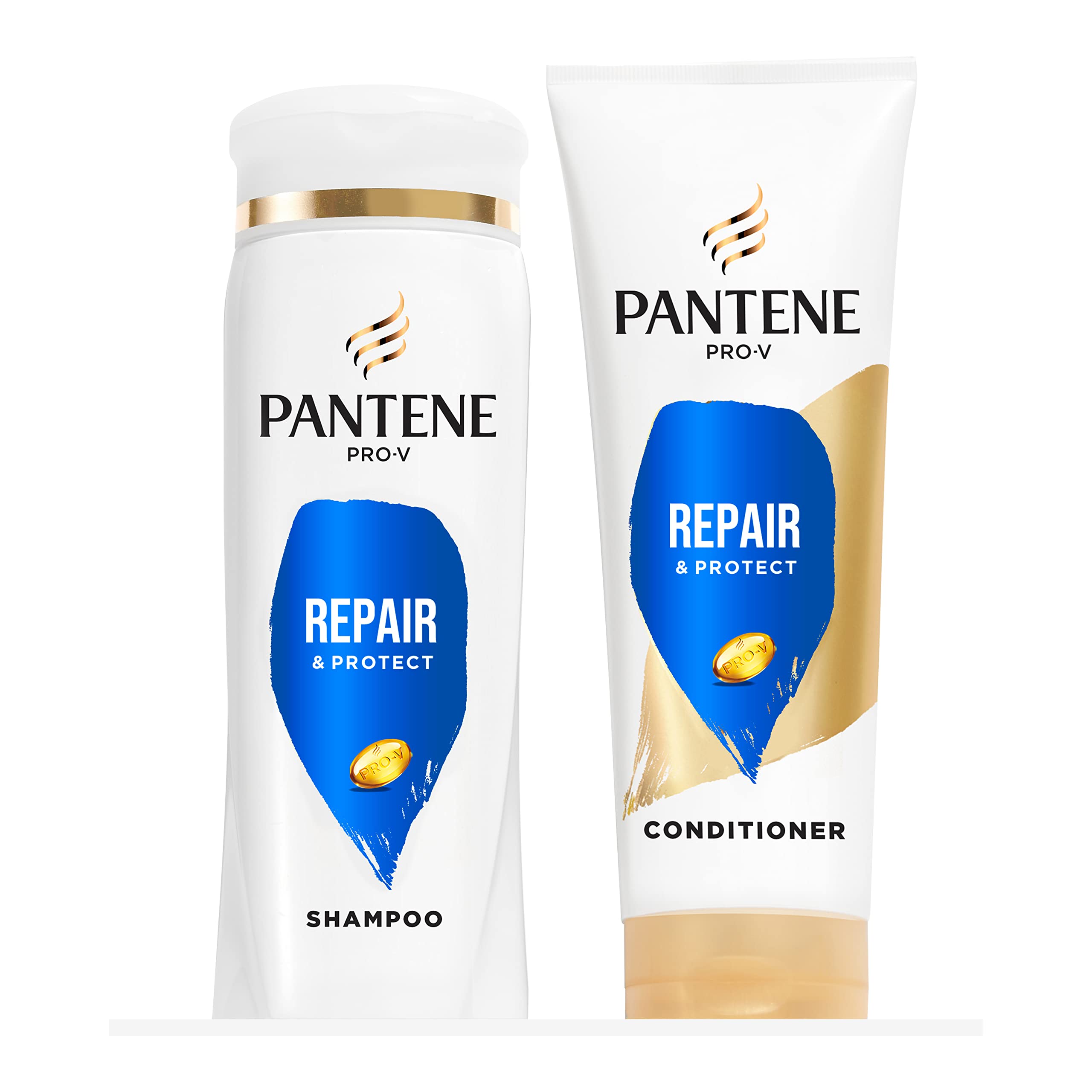 Pantene PRO-V Repair & Protect Shampoo, 12 oz + Conditioner, 10.4 oz