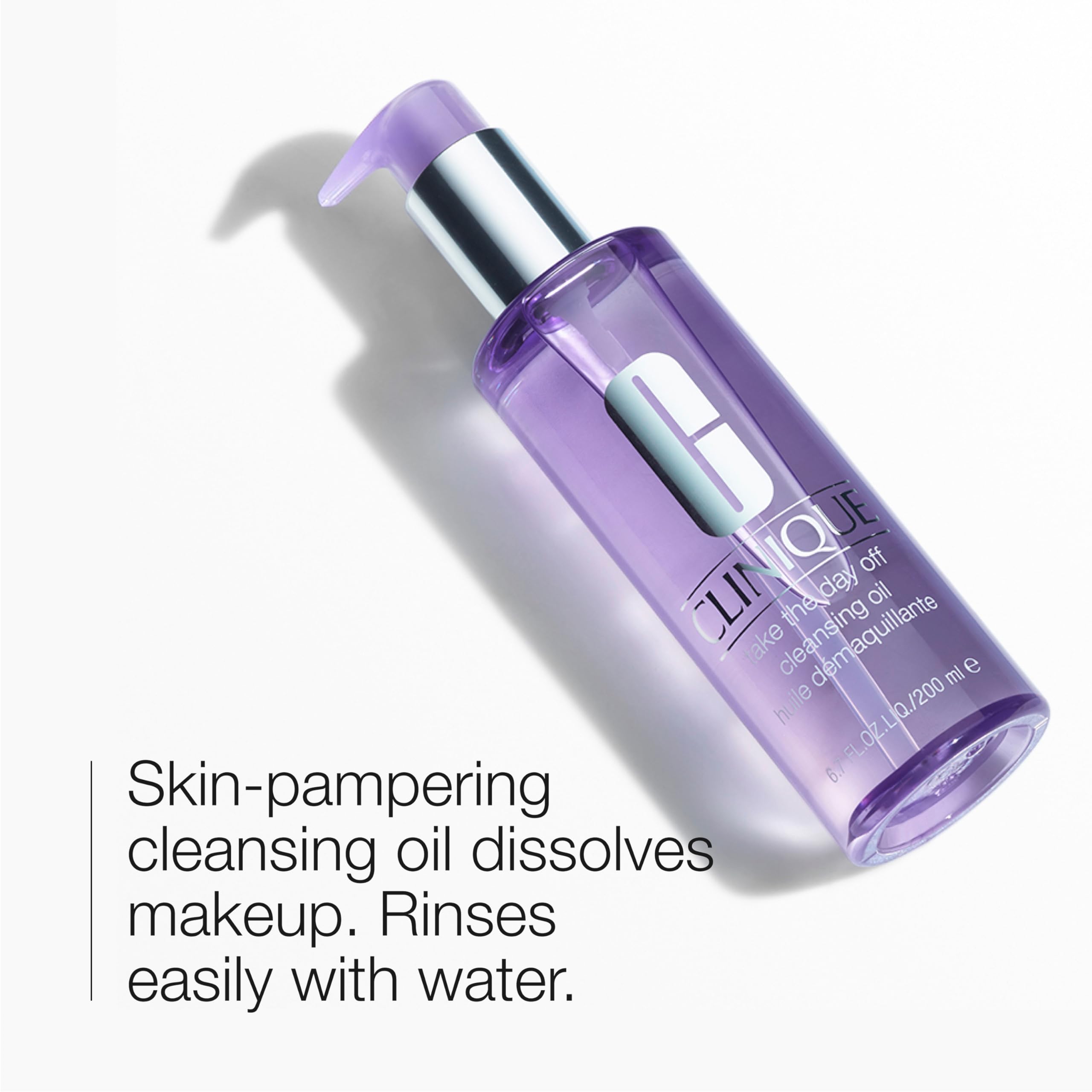 Clinique Take The Day Off Cleansing Oil Makeup Remover For All Skin Types, 6.7 Fl Oz
