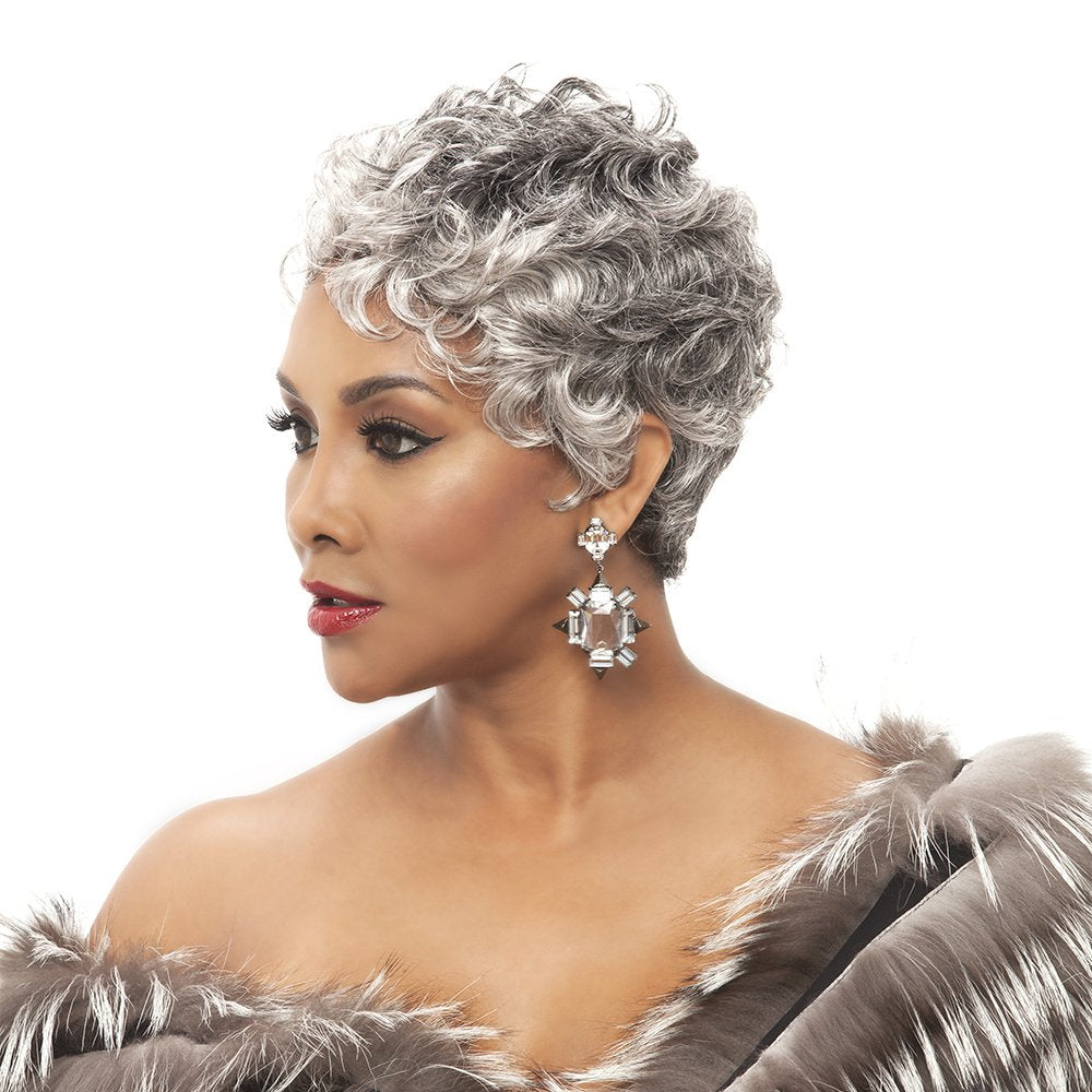 Vivica A Fox Maya Synthetic Fiber Pure Stretch Cap Wig, 34, 6.9 Ounce