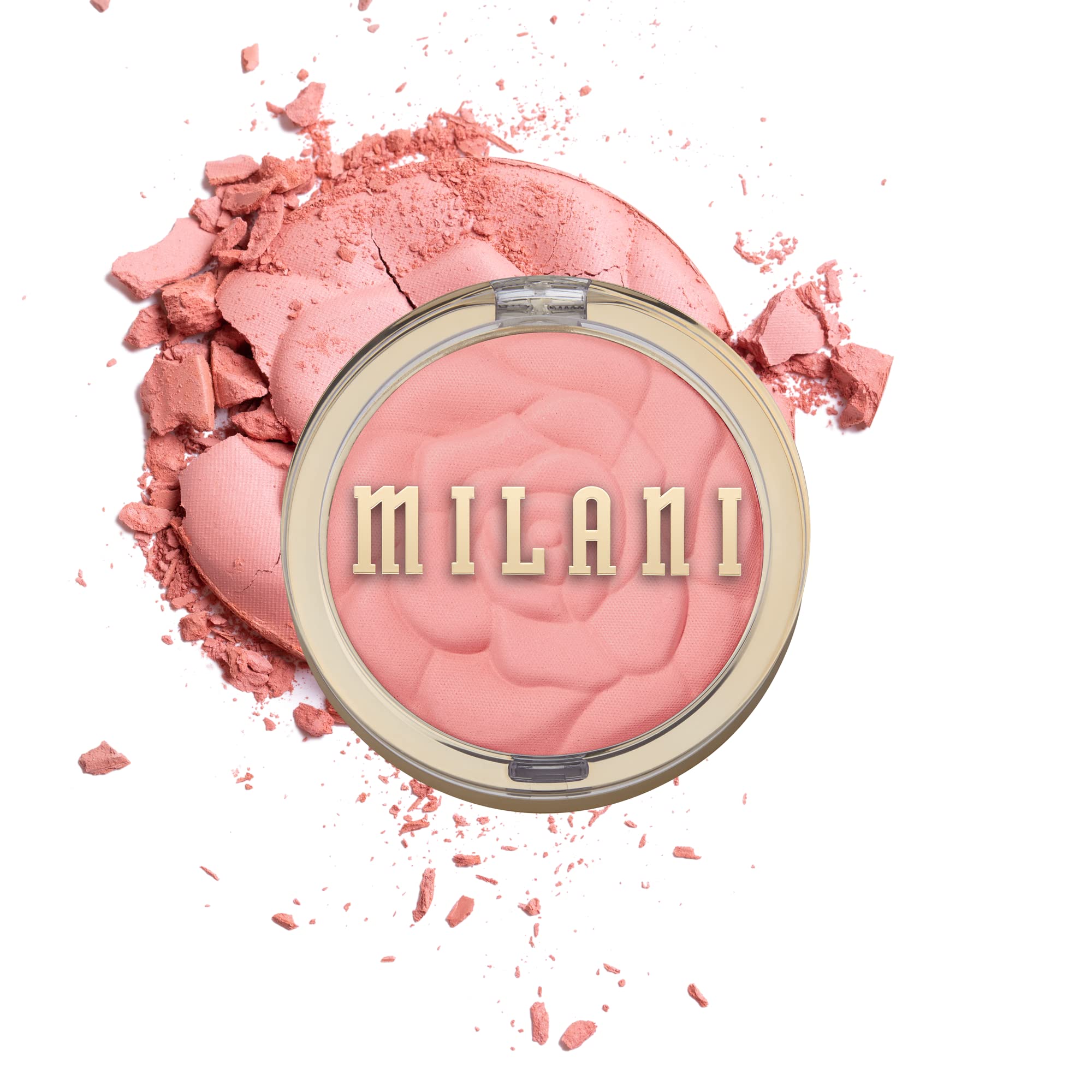 Milani Rose Powder Blush - Tea Rose (0.6 Ounce) Cruelty-Free Blush - Shape, Contour & Highlight Face With Matte Or Shimmery Colo