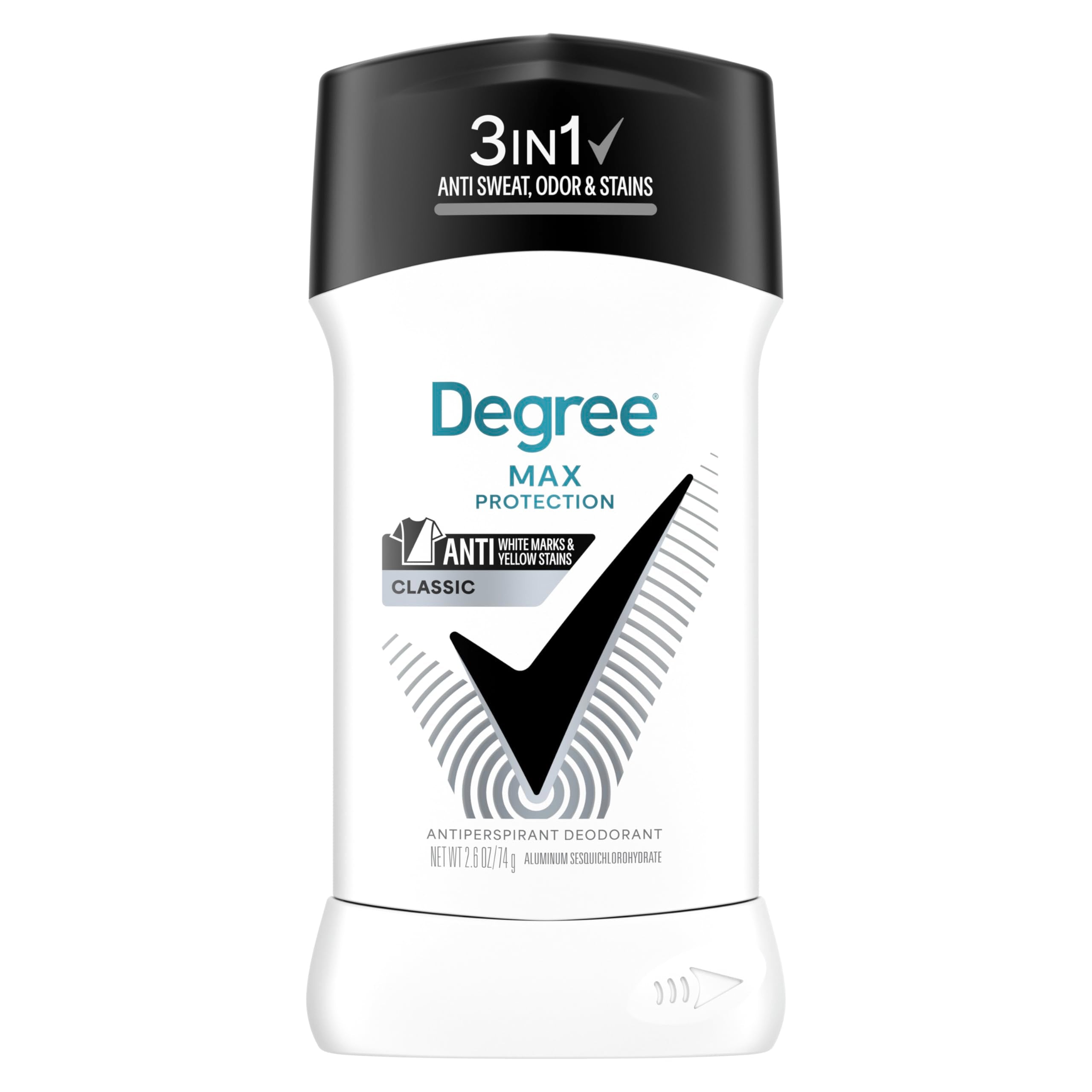 Degree Men UltraClear Antiperspirant Deodorant Black+White, Pack of 12, 72-Hour Sweat and Odor Protection Antiperspirant For Men