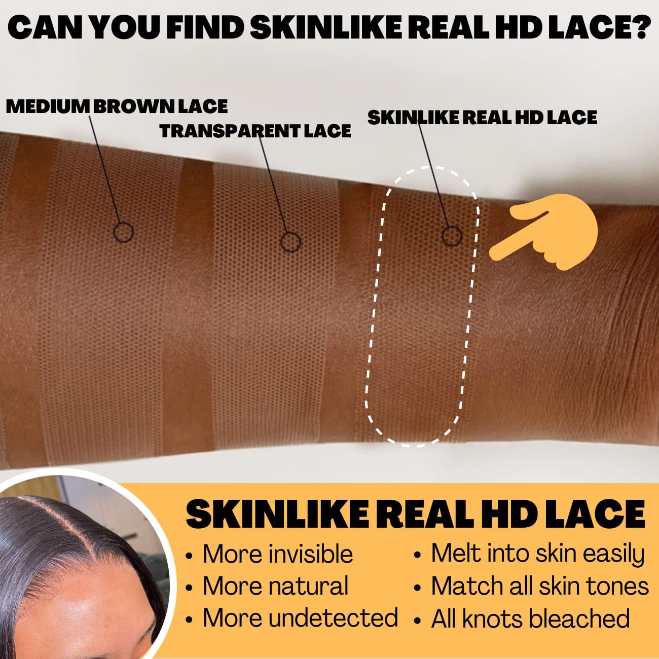 Beeos 13X6 Hd Lace Frontal Only, Deep Wave Pre Plucked Human Hair Frontal Single Knot Invisible Film Lace Frontal 16 Inch