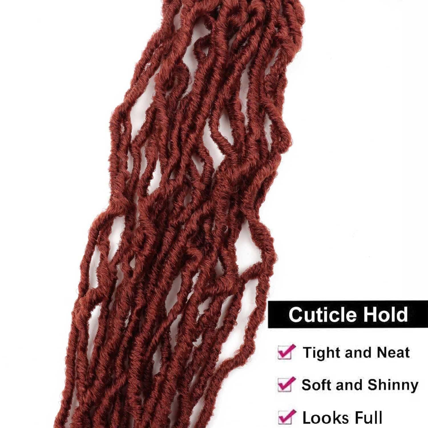 30 Inch Soft Locs Crochet Hair 6 Packs Faux Locs Crochet Hair for Black Women for Butterfly Locs Hair (30 Inch (Pack of 6), 350#