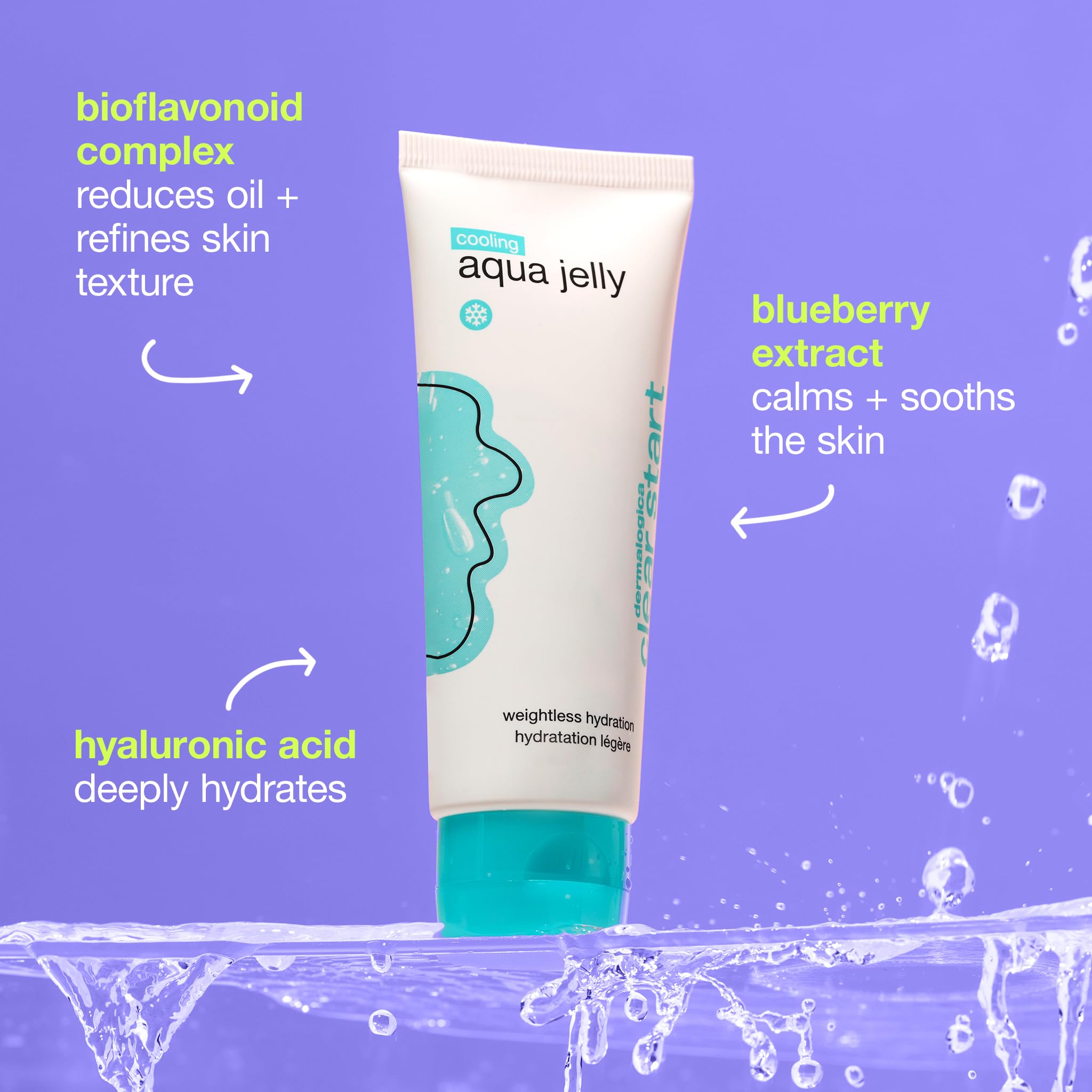 Dermalogica Clear Start Cooling Aqua Jelly (2 Fl Oz) Lightweight Jelly Moisturizer For Oily Skin - Deeply Hydrate & Reduce Exces