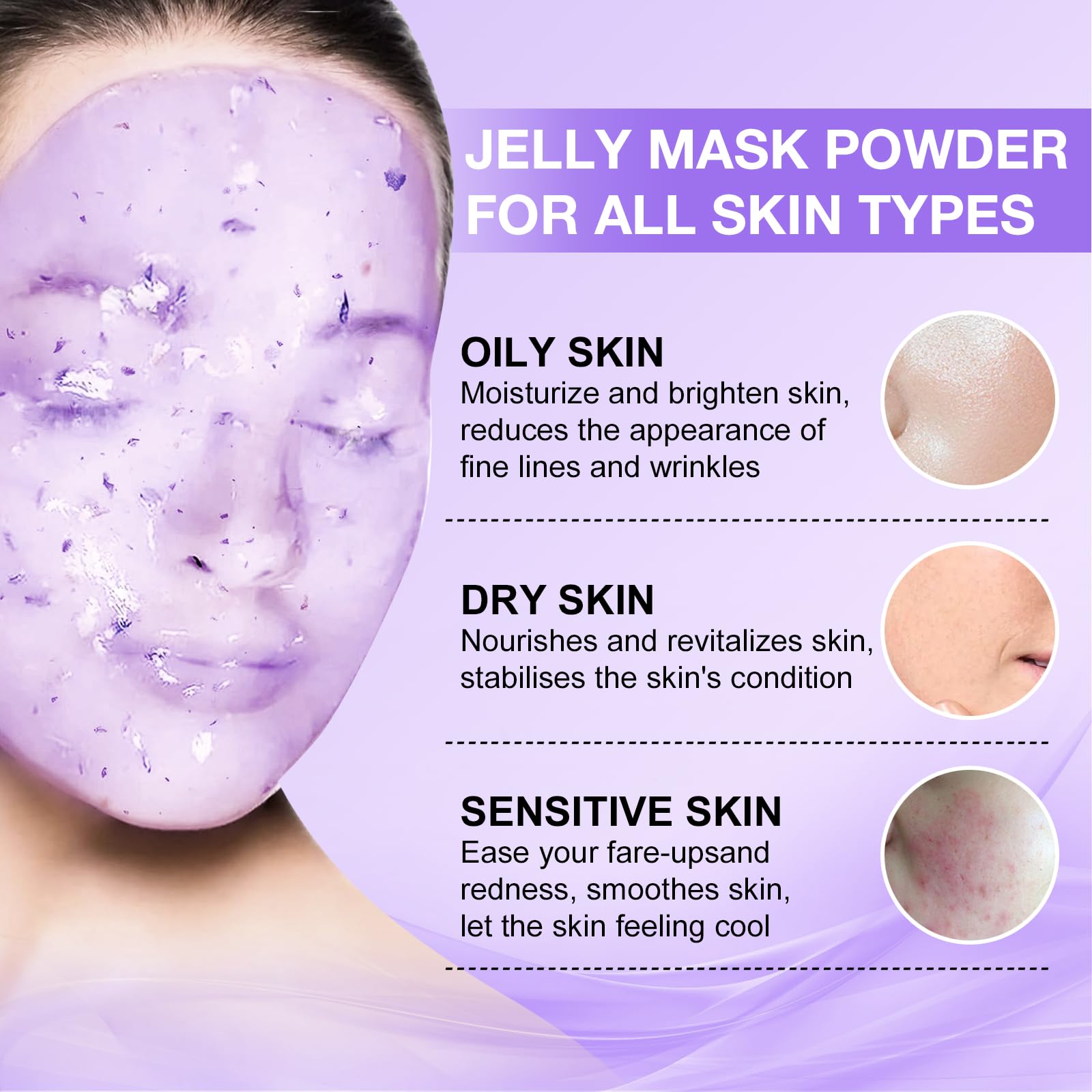 Angeland Jelly Mask For Facials Professional, Hydrating & Moisturizing Peel-Off Natural Gel Face Mask Skincare, Professional Spa