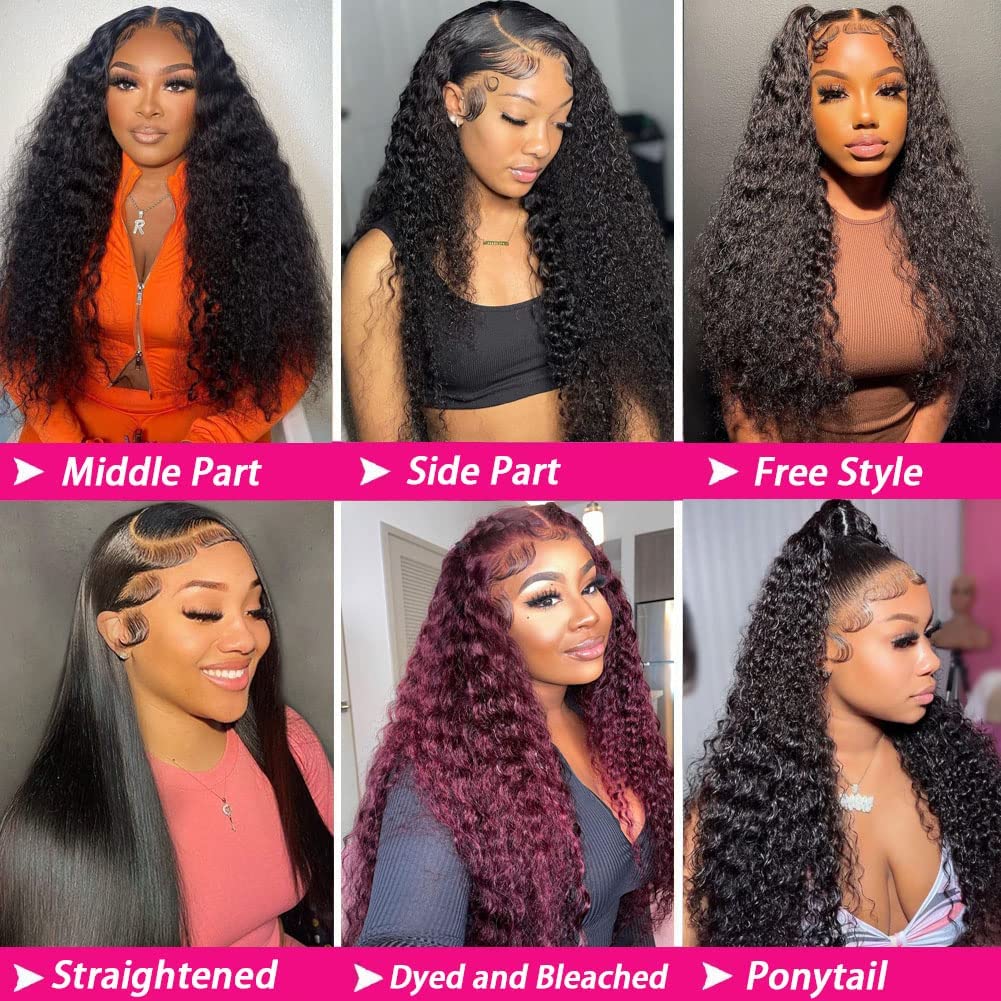 200% Density 32-Inch Longer Length Wig Highlight Lace Front Wigs Human Hair Pre Plucked 13X4 Fb/27 Ombre Body Wave Lace Front Wi