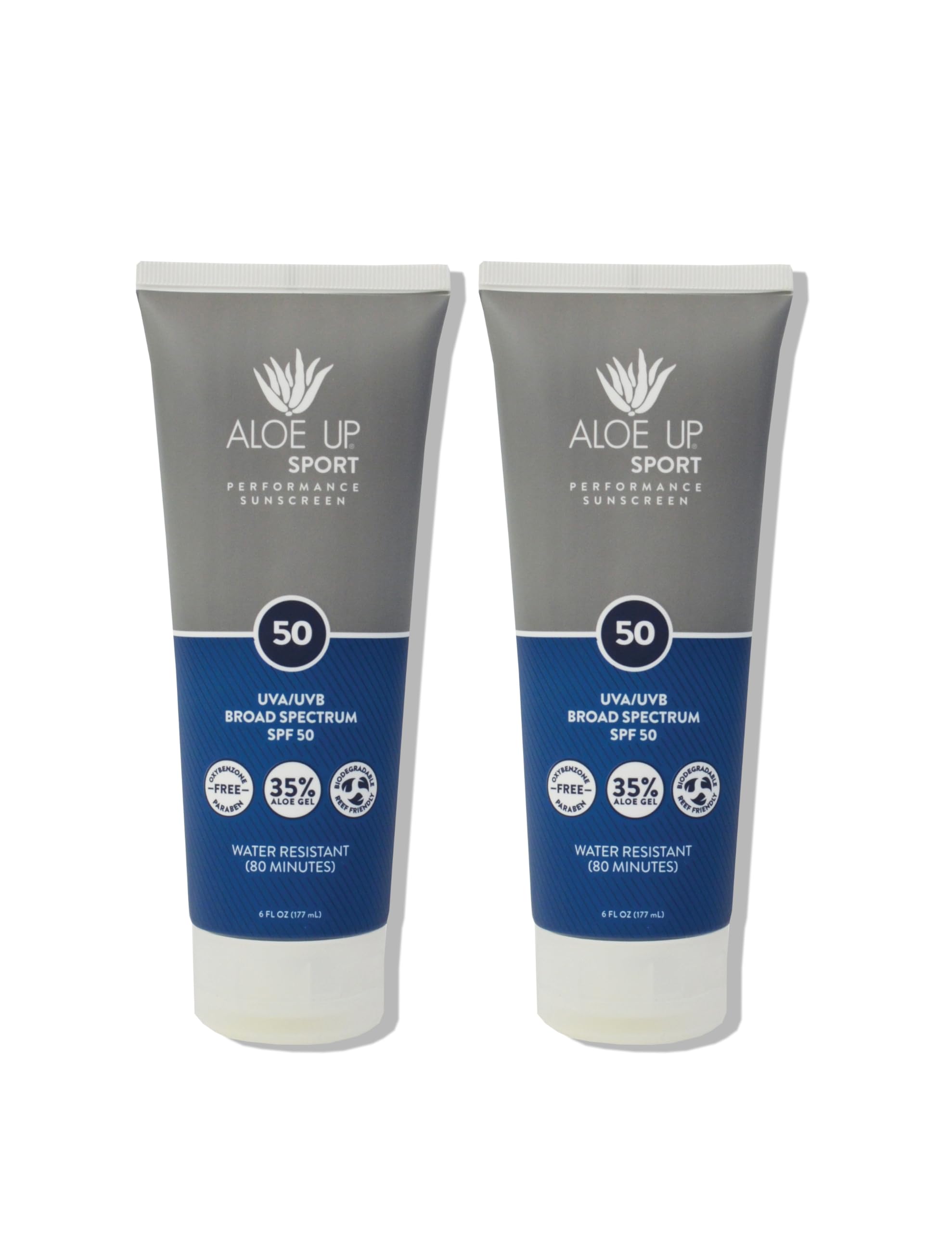 Aloe Up Sport Sunscreen Lotion Spf 50 - Broad Spectrum Uva/Uvb Sunscreen Protector For Face And Body With Hydrating Aloe Vera Ge
