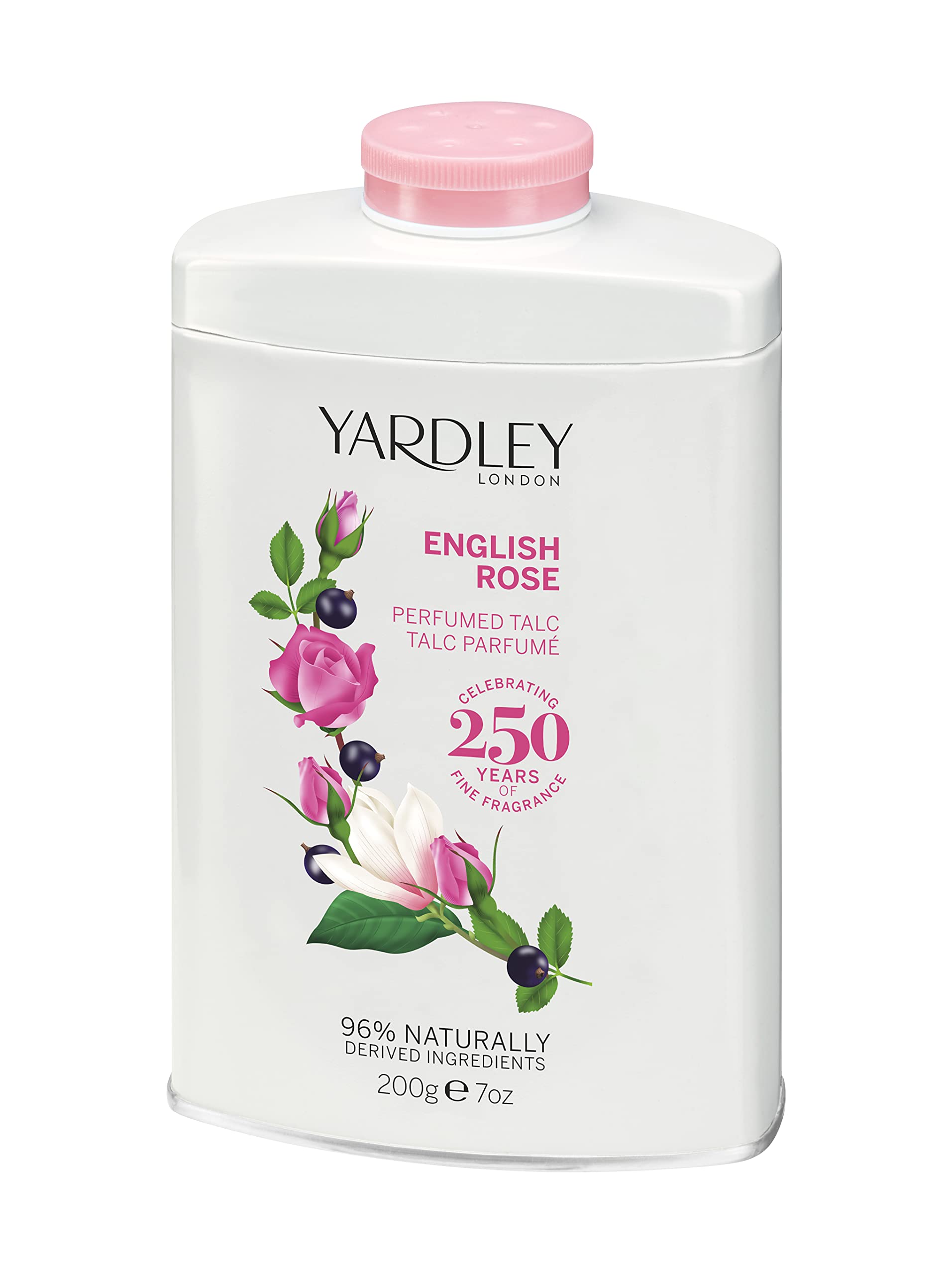 Yardley Of London English Rose 7.0 Oz Perfumed Talc, Clean (Y6320018-6)
