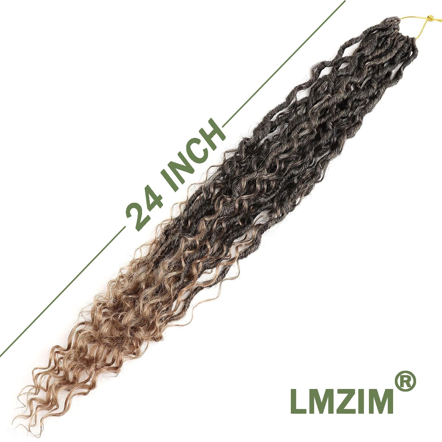 Lmzim 24 Inch Goddess Locs Crochet Hair 8 Packs Faux Locs Crochet Hair For Black Women Pre Looped River Locs Crochet Hair With C