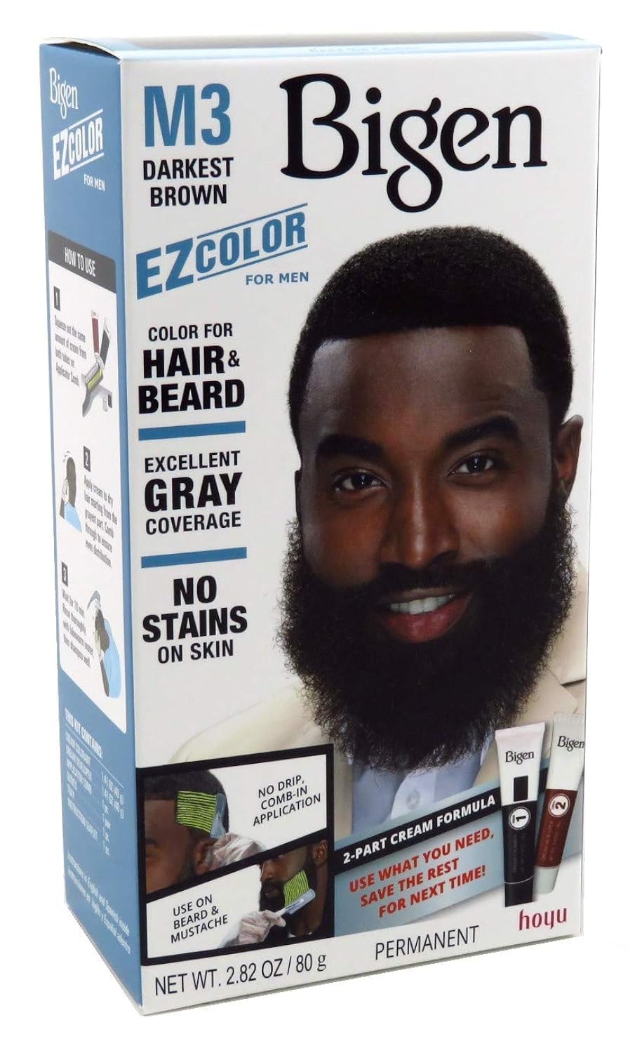 Bigen Ez Color For Men Darkest Brown Kit (2 Pack)