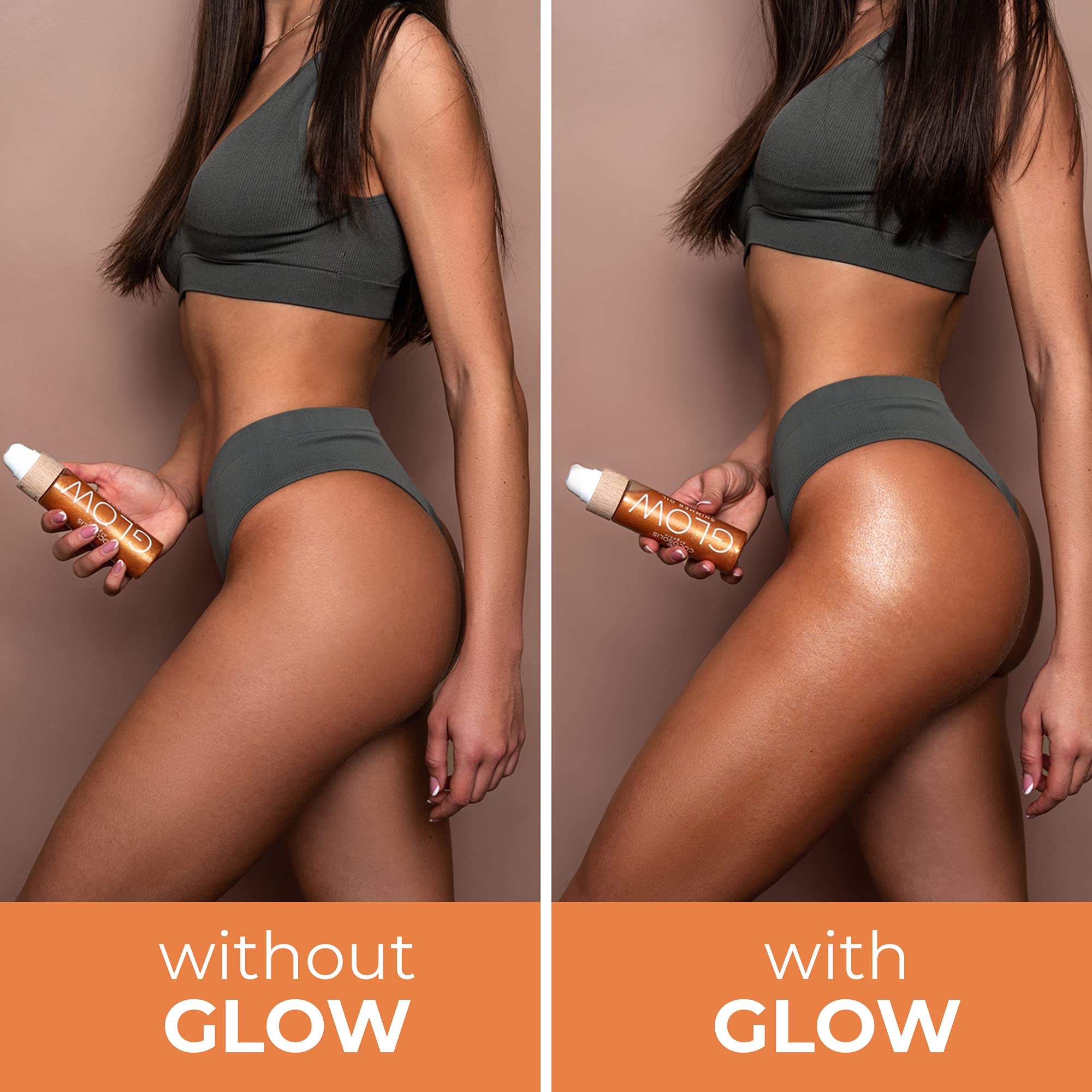 COCOSOLIS GLOW Shimmer Oil  Illuminizing Natural Dry Oil With Shiny Particles  Leaves The Skin Glowing & Enhances a Golden Tan