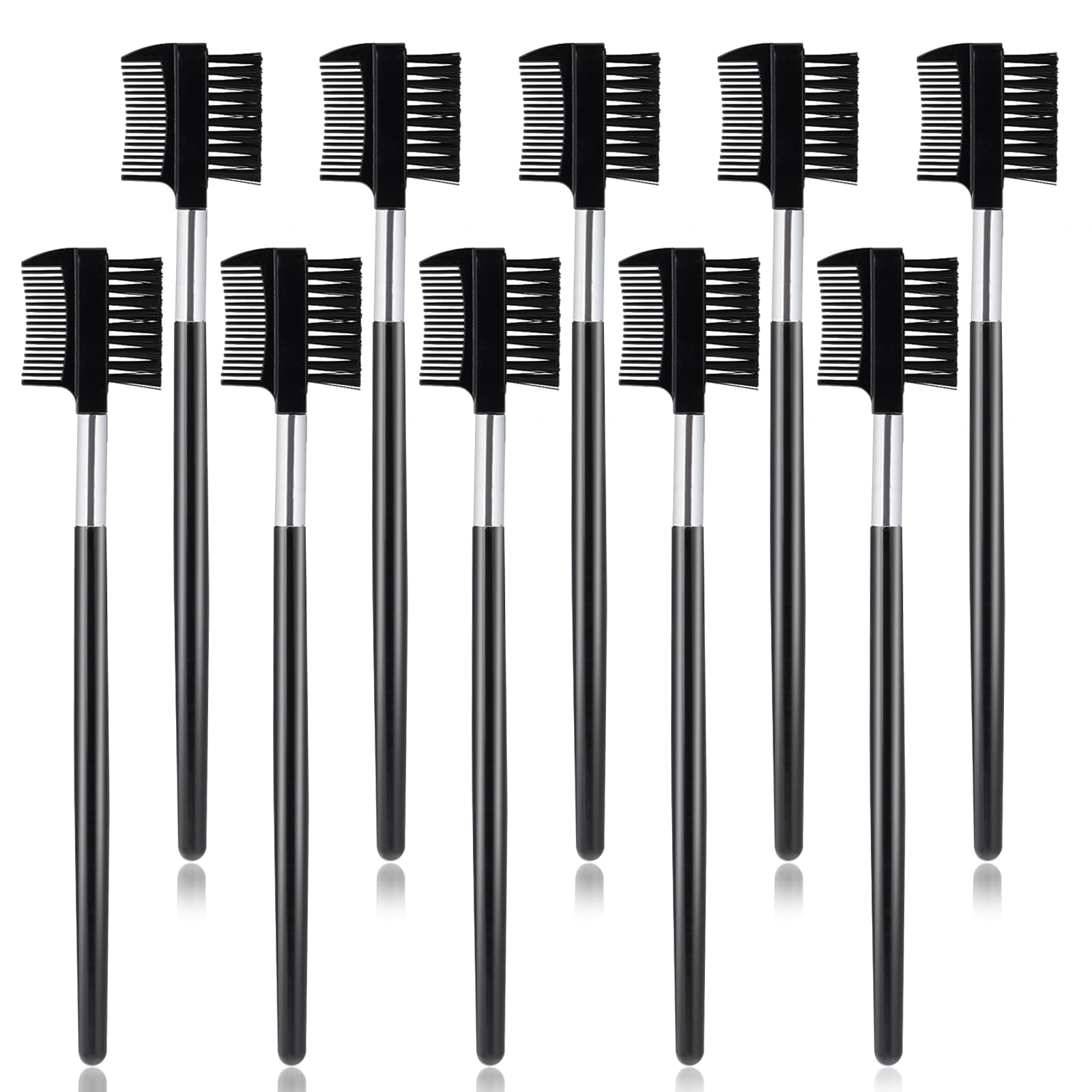 10Pcs Eyebrow Brush Comb, Eyelash Makeup Brush, Eye Brow Eyelash Brush Comb, Makeup Tool for Eyelashes Extension, Lash Seperatin