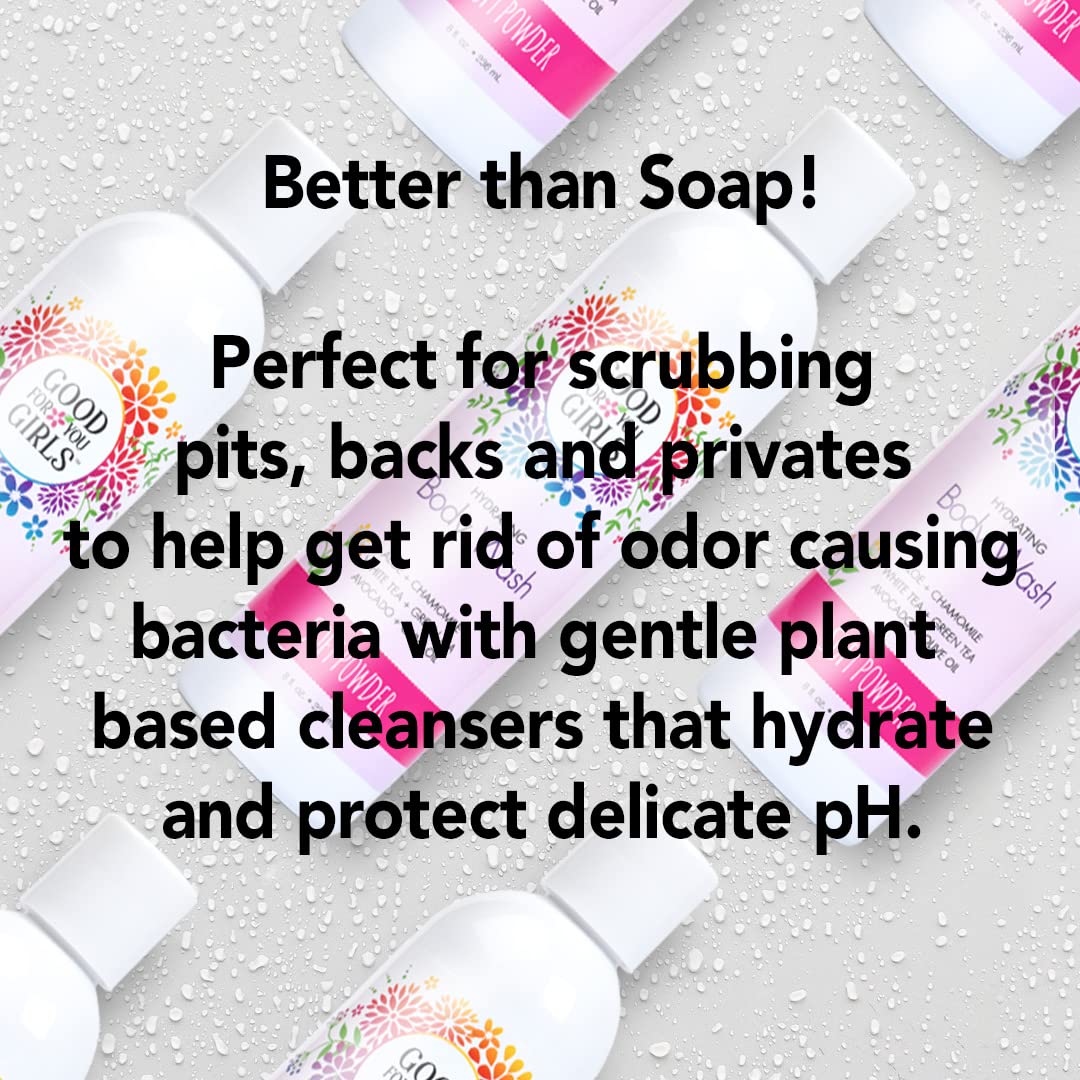 Good For You Girls Natural Body Wash With Aloe, Avocado & Jojoba Oils,Shower Gel Body Wash For Girls To Adults, Vegan And Parabe