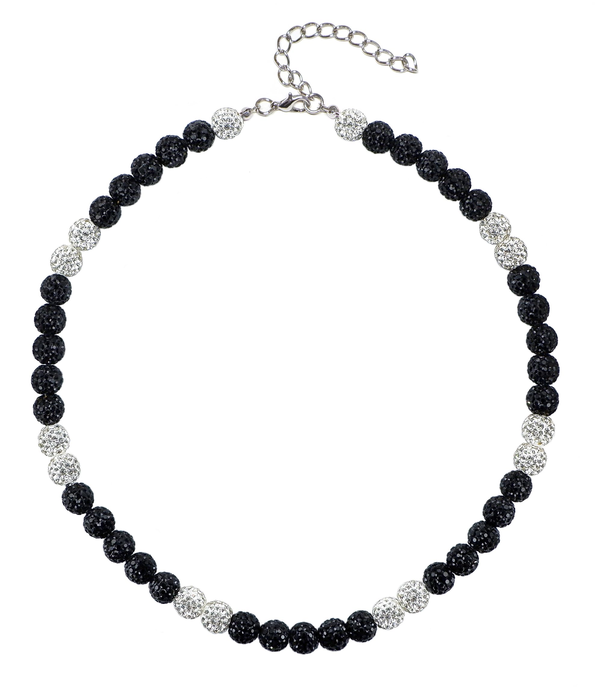 SUPBOMM Baseball Ice Necklace, Bling Beaded Necklaces, Drip Chain, League Team Colors Gifts for Men, Yankees