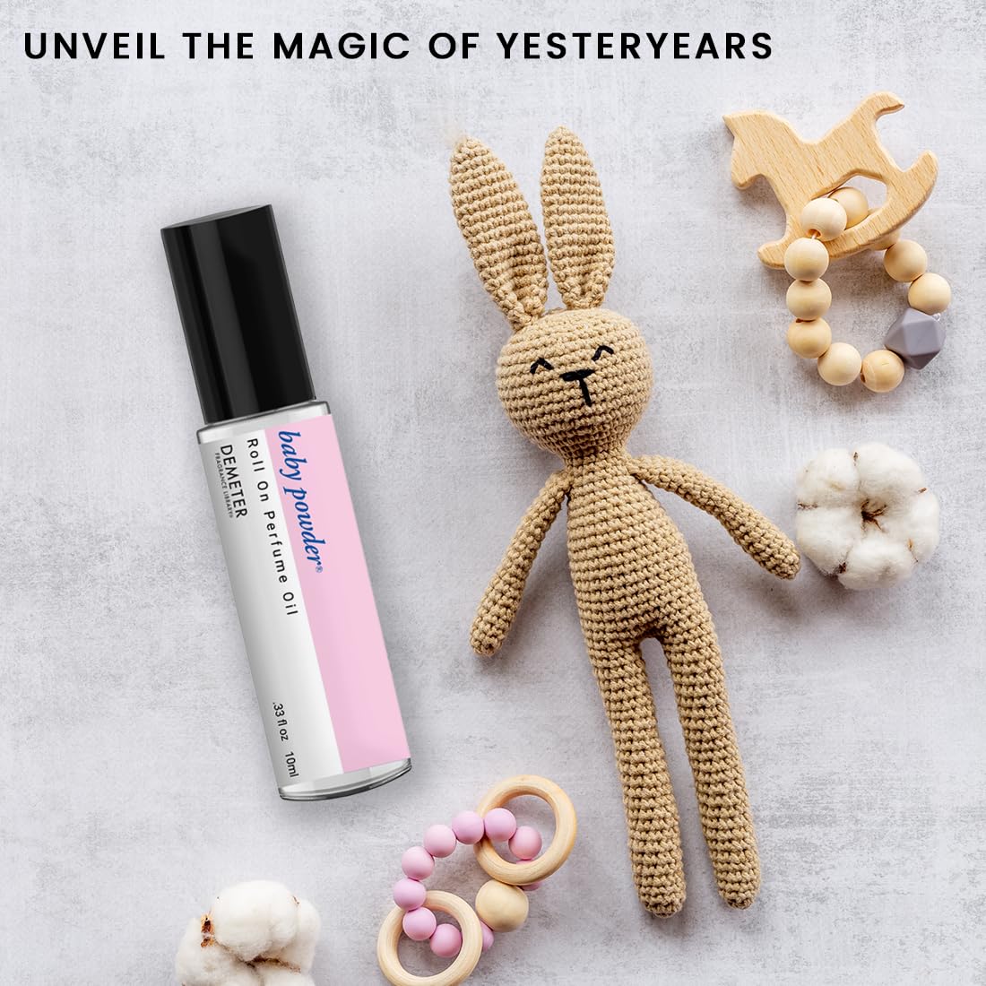 Demeter Baby Powder Roll On Perfume Oil, 0.33 Oz, Long-Lasting