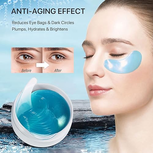 sefudun Hydrogel Eye Patches,Hydrogel Under Eye Masks for Dark circles,Anti Wrinkle Treatment,Under Eye gel Pads,Eye Mask for Pu