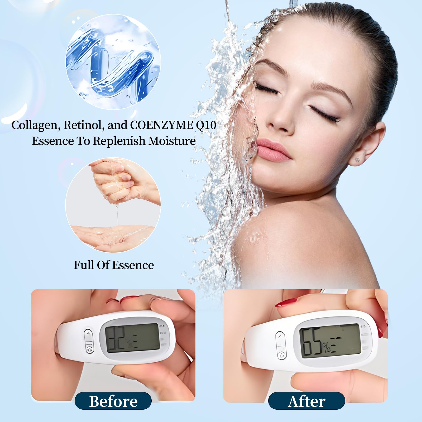 Moisturizing Face Mask Hydrating Face Mask Skin Care Facial Masks Sheets Hyaluronic Acid Sheet Pack With Vitamin B5 Sheet Masks