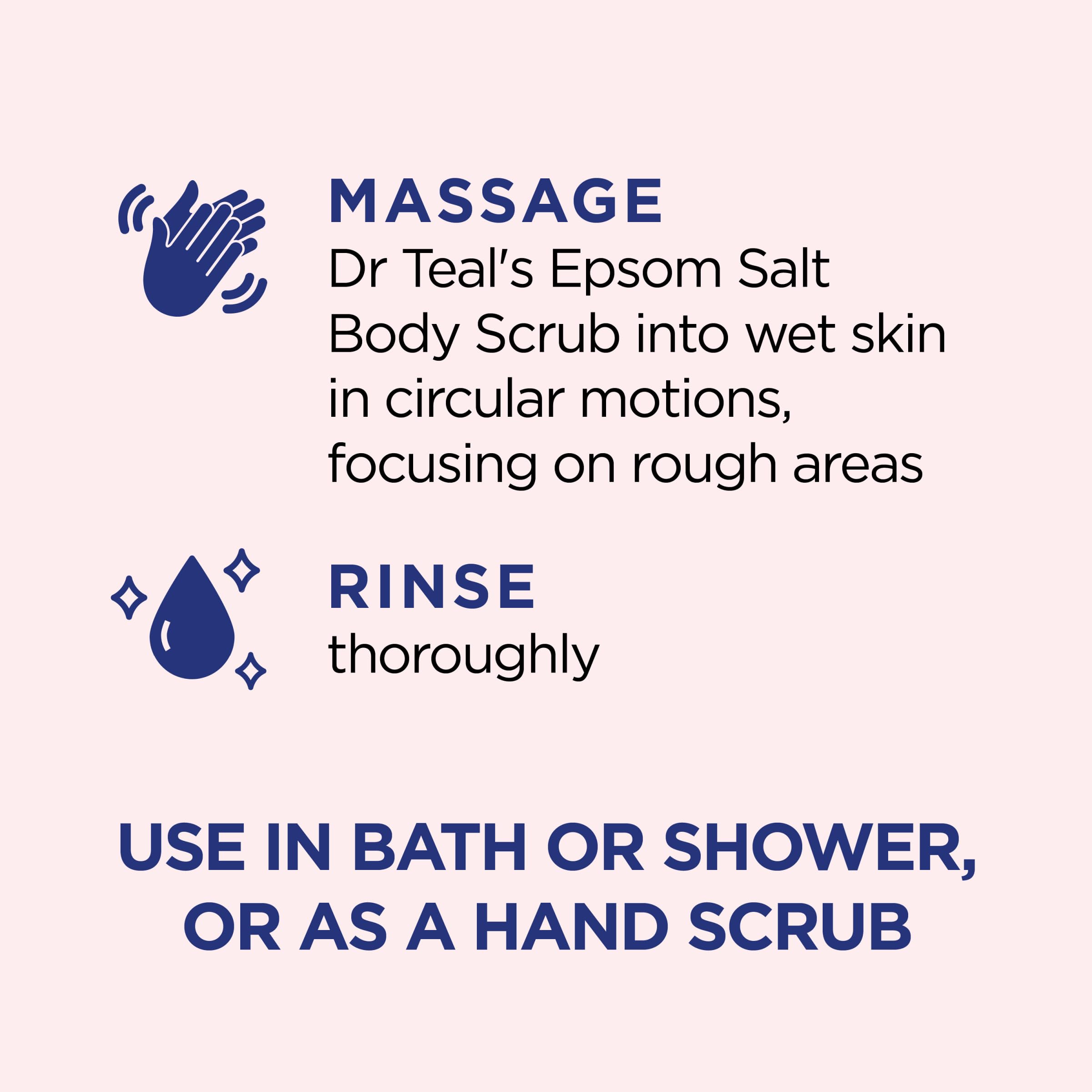 Dr Teal's Pink Himalayan Salt Body Scrub, Restore & Replenish with Pure Epsom Salt & Essential Oils, 16 oz (Pack of 3)