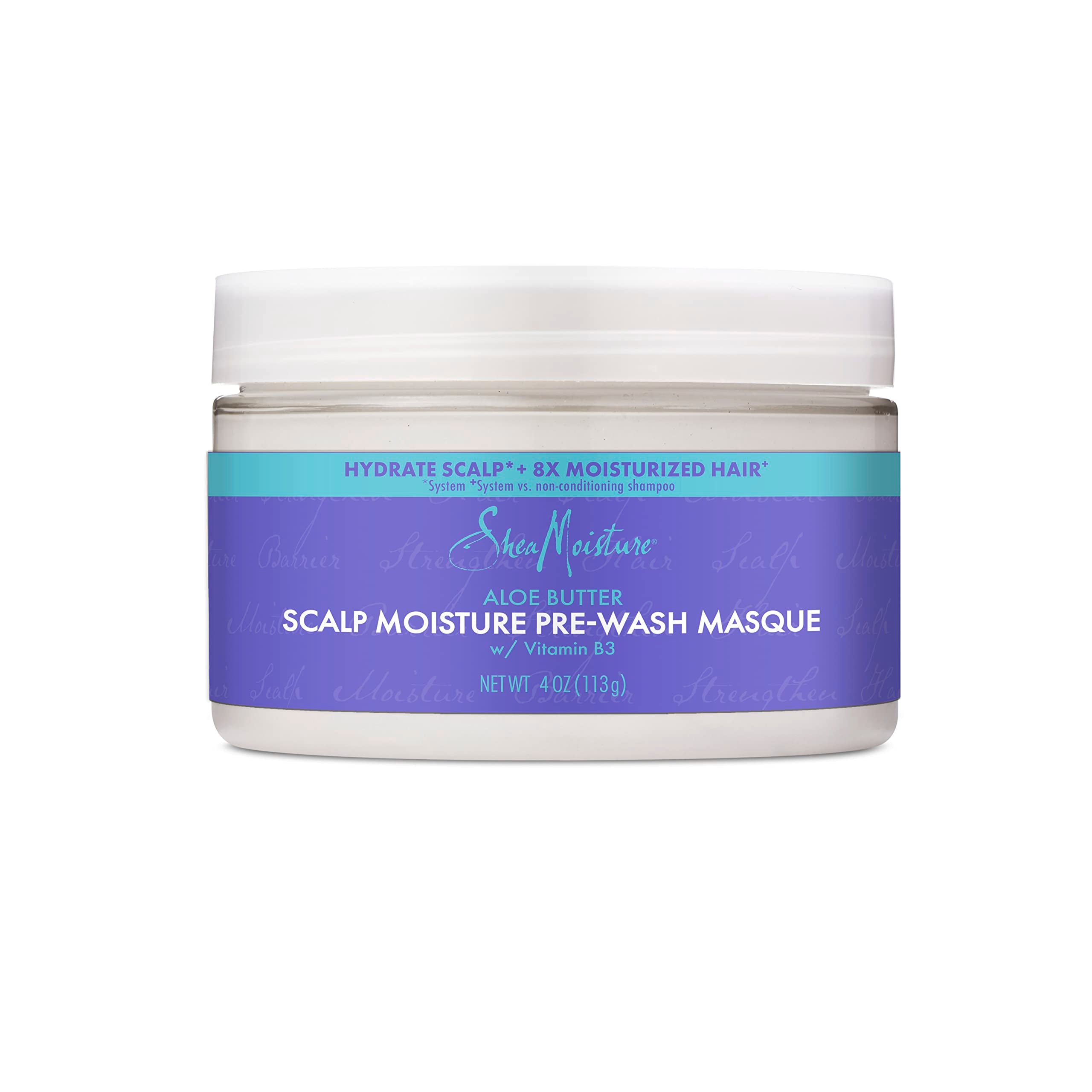 Sheamoisture Scalp Moisture Hair Masque Aloe Butter & Vitamin B3 Pre-Wash Hair Care With A Boost Of Hydration To Hydrate Scalp +