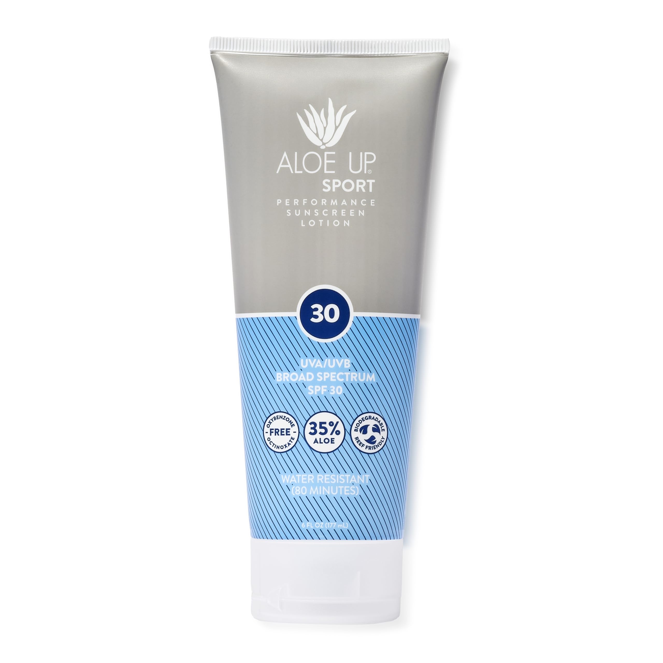 Aloe Up Sport Sunscreen Lotion Spf 30 - Broad Spectrum Uva/Uvb Sunscreen Protector For Face And Body - With Hydrating Aloe Vera