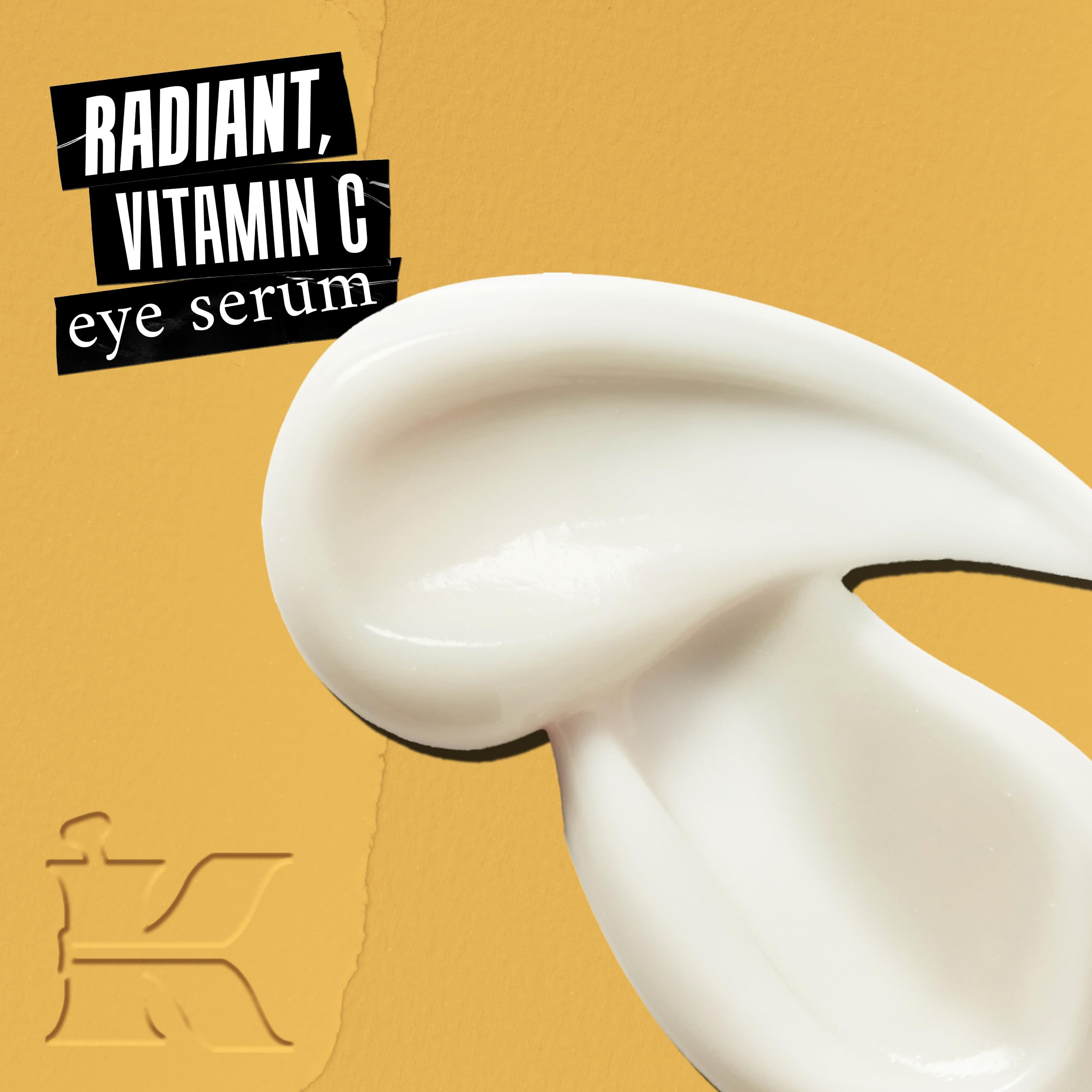 Kiehl's Powerful-Strength 10% Vitamin C Eye Serum, Line-Reducing & Dark Circle Diminishing Eye Cream, Smooths & Hydrates Underey
