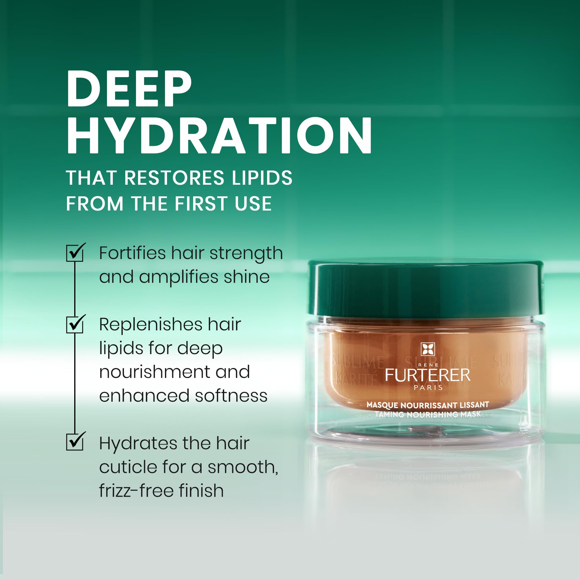 Ren   Furterer Sublime Karit  Taming Nourishing Mask - Shea Butter, Ylang-Ylang Essential Oil & Ceramides 1.3 Fl Oz.
