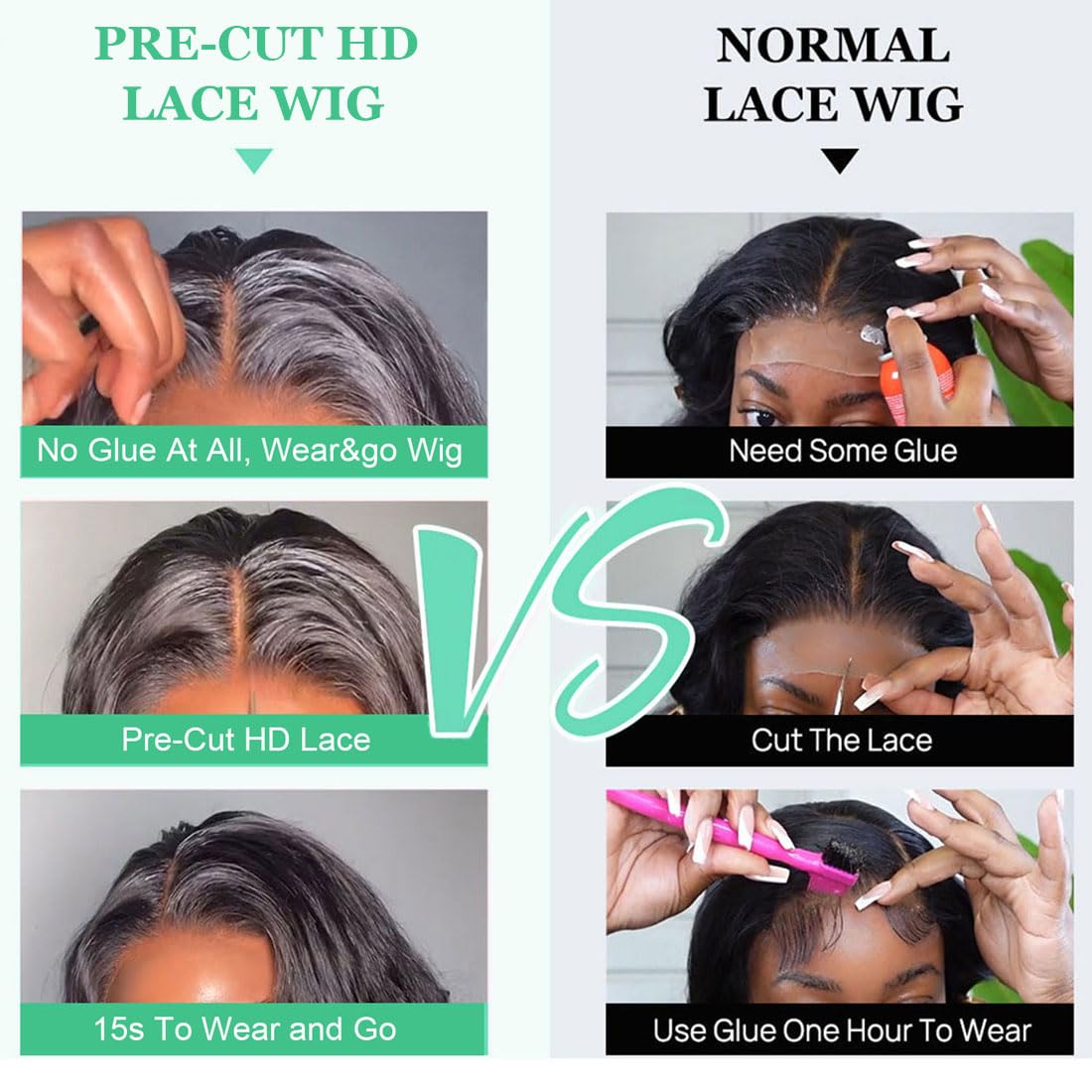 Wavymy Glueless Bob Wigs 16 Inch Wear And Go Glueless Wig 6X4 Hd Pre Plucked Pre Cut Lace Closure Wigs Human Hair For Women 180%