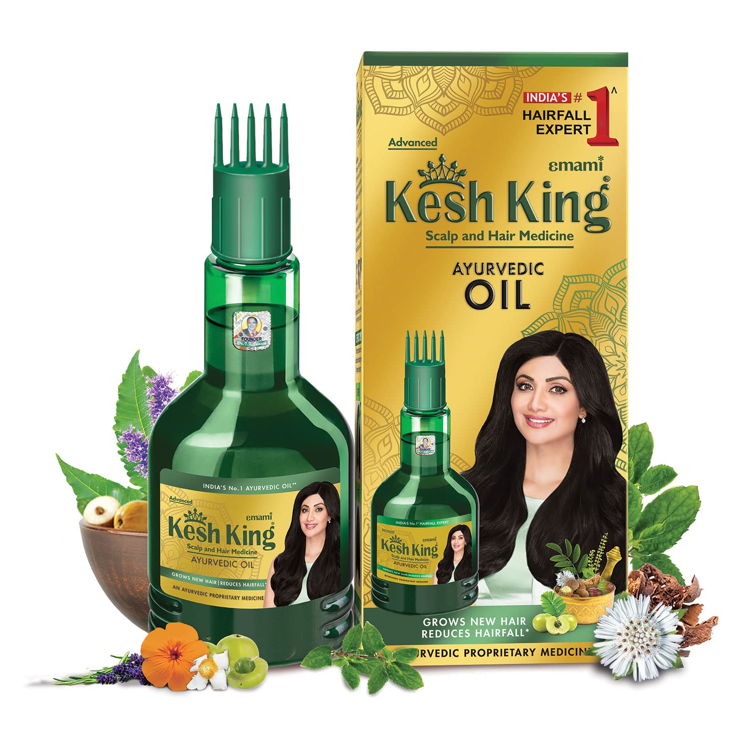 Kesh King Ayurvedic Scalp And Hair Oil, 100Ml (Hair Oil, 100Ml)