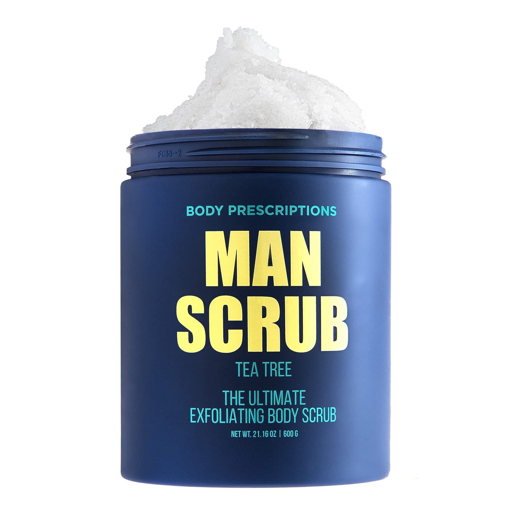 Body Prescriptions Body Scrub For Men- Ultimate Exfoliating Scrub Infused With Tea Tree, In Jar With Twist Top