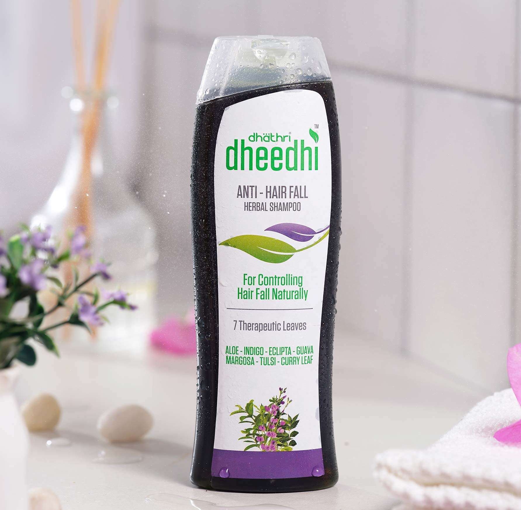 Dhathri Dheedhi Anti Hairfall Shampoo - 400 Ml | Herbal Ayurvedic Shampoo For Hair Fall Control & Regrowth | Sulfate-Free, Suita