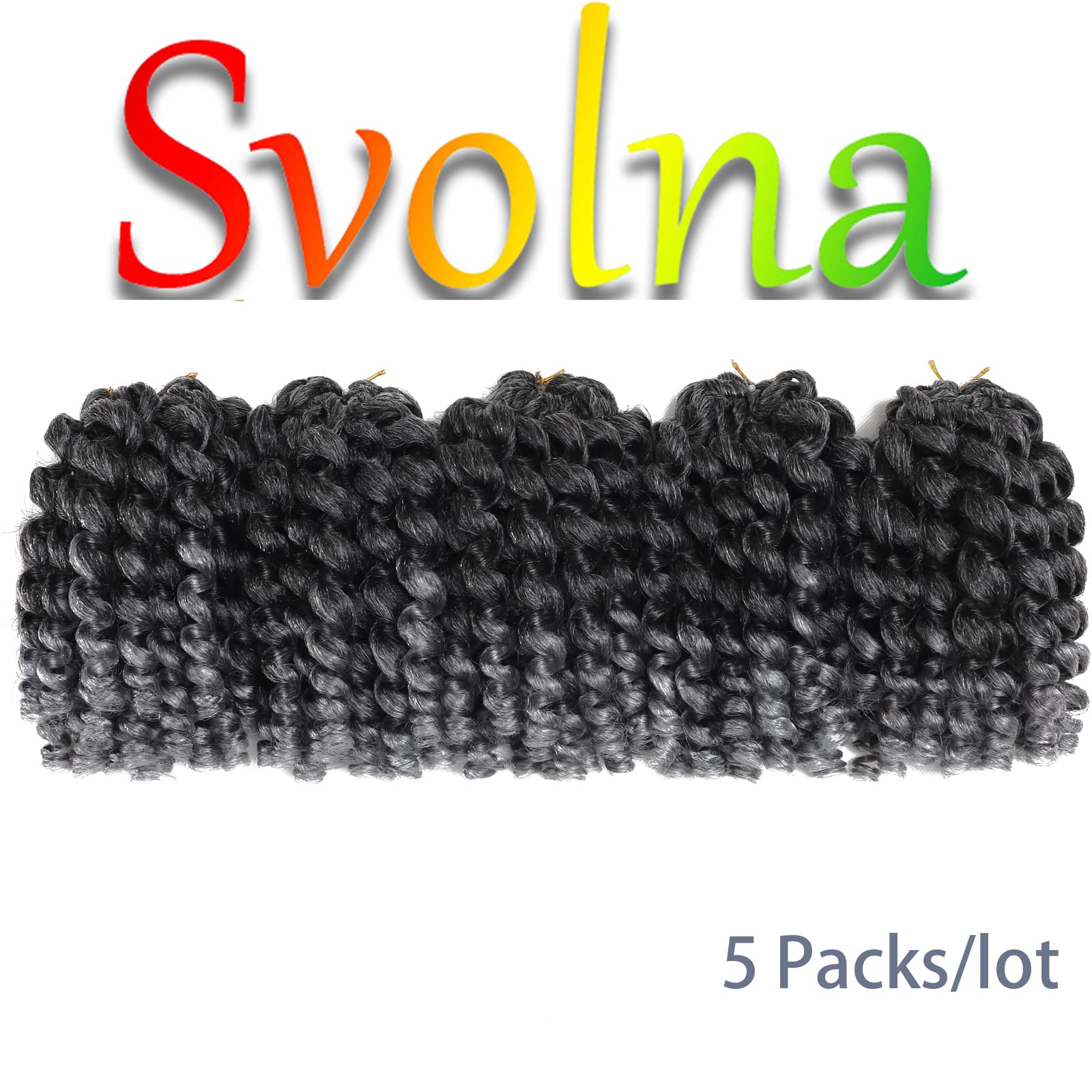 5 Packs Jamaican Bouncecrochet Hair 2X Ringlet Wand curl 8 inch Synthetic crochet Hair Extensions crochet Braiding Hair 100 Root