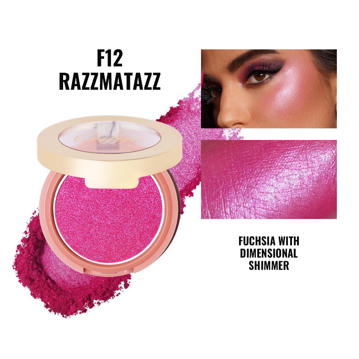 Oulac Luminisers Powdery Blusher For Cheeks Face Glow,Brighten Skin As Highlighter Makeup, Shimmer Blusher,Buildable And Vegan C