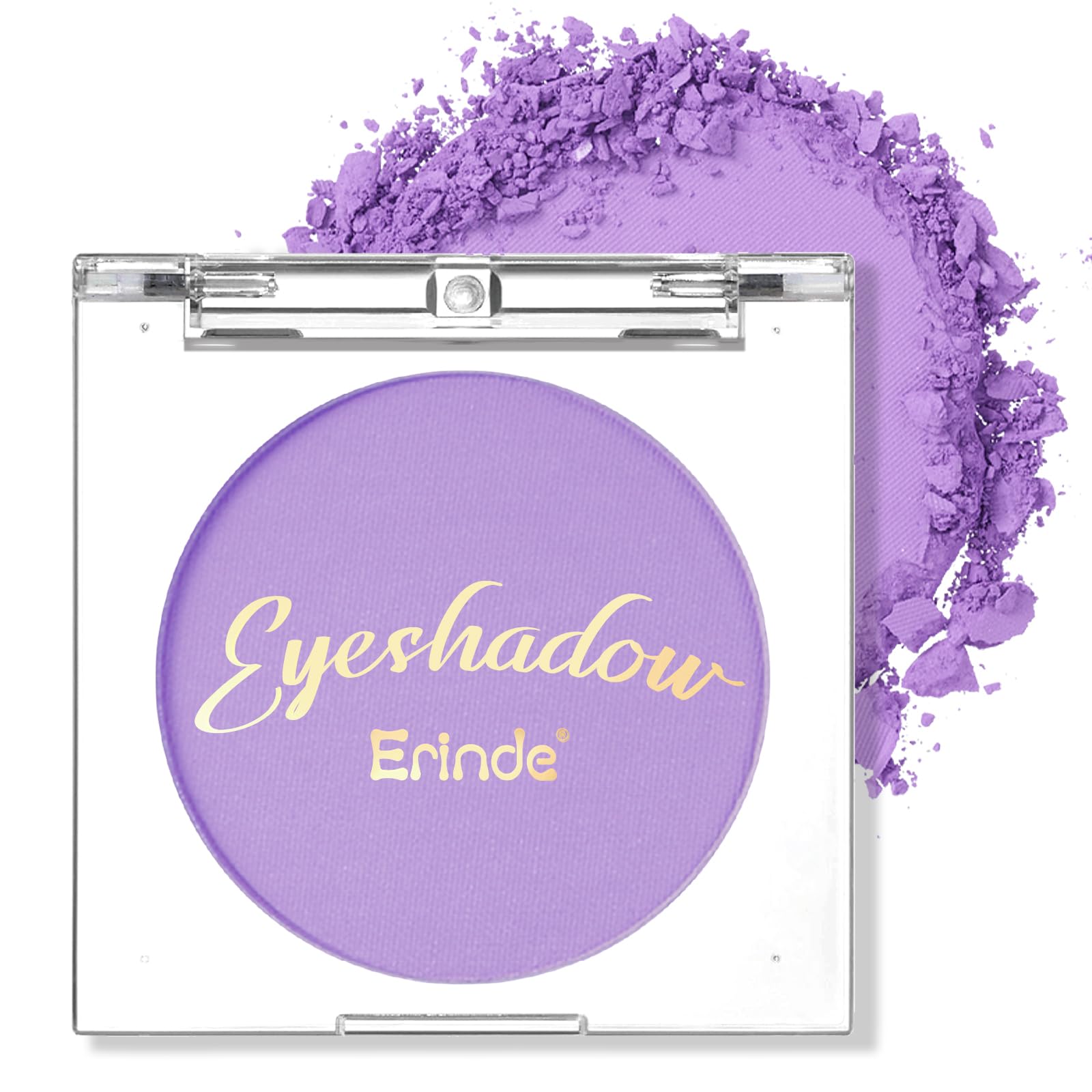 Erinde Single Purple Matte Eyeshadow Palette, Velvet Eye Shadow Compact Powder Natural Makeup, Long-Lasting Eye Makeup, Ultra-Bl