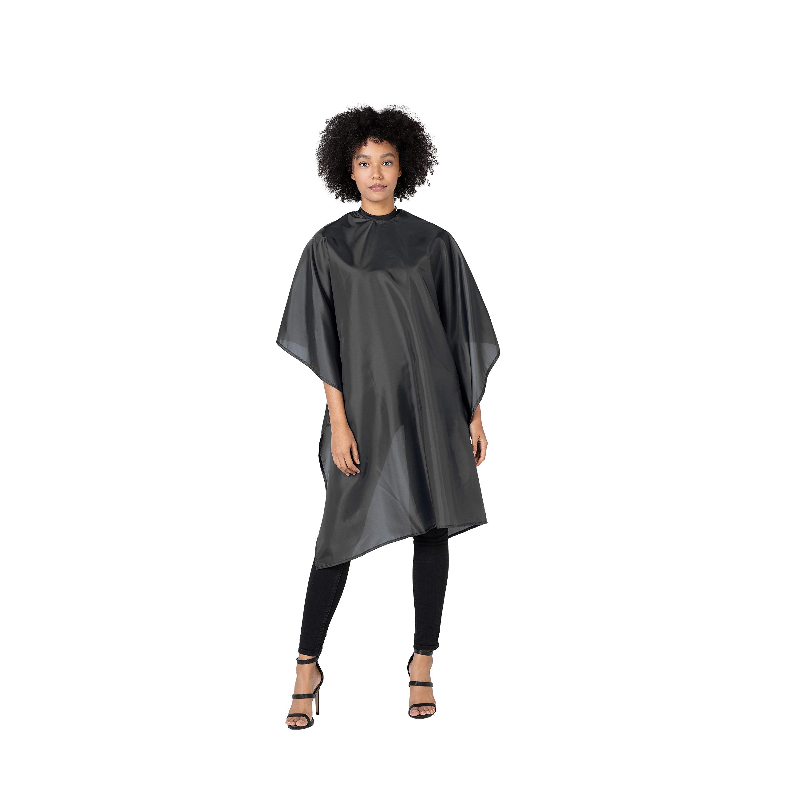 Betty Dain Professional Hair Cutting andStyling Cape, Lightweight Fabric, Water Resistant Nylon, Snap Closure, Easy Care, Wrinkl