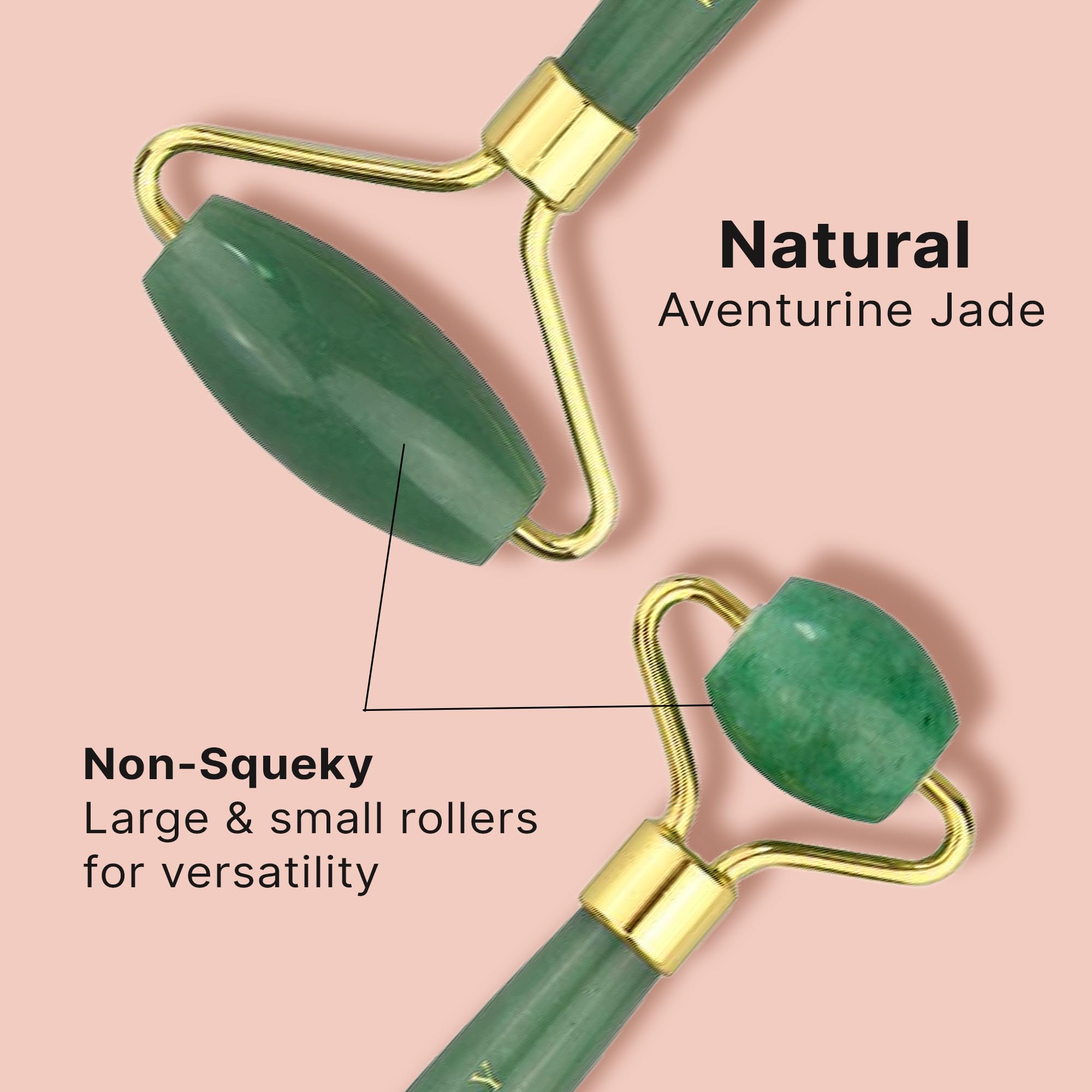 Jade Roller for Face - Skin care Tools Used With Beauty Products, Jade Face Roller for Face, Small Eye Roller for Puffy Eyes, Fa