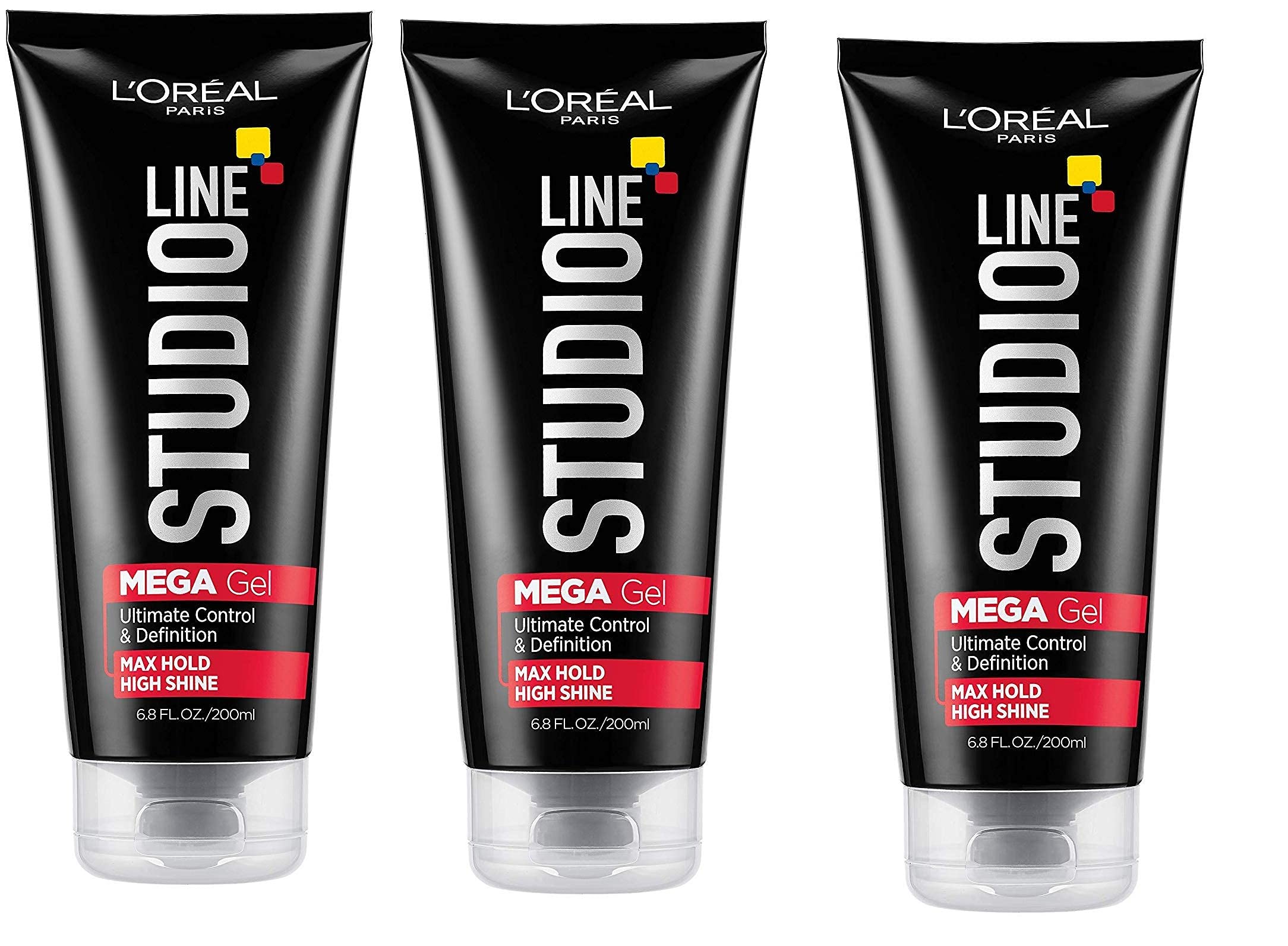 LOreal Paris Studio Line Mega Hair Gel, 6.8 Fluid Ounce Pack of 3