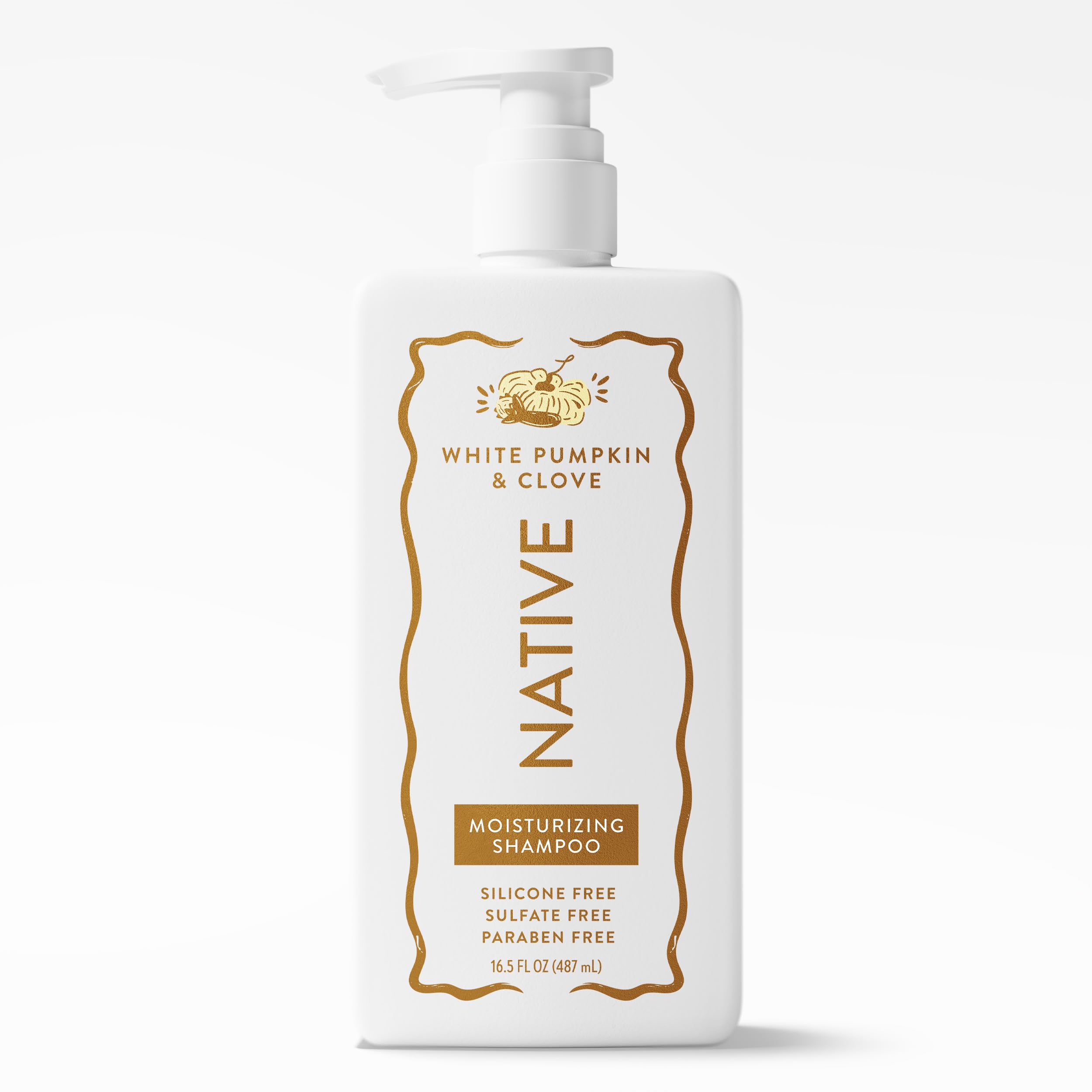 Native, Silicone & Sulfate Free Moisturizing Shampoo, White Pumpkin & Clove, 16.5 fl oz
