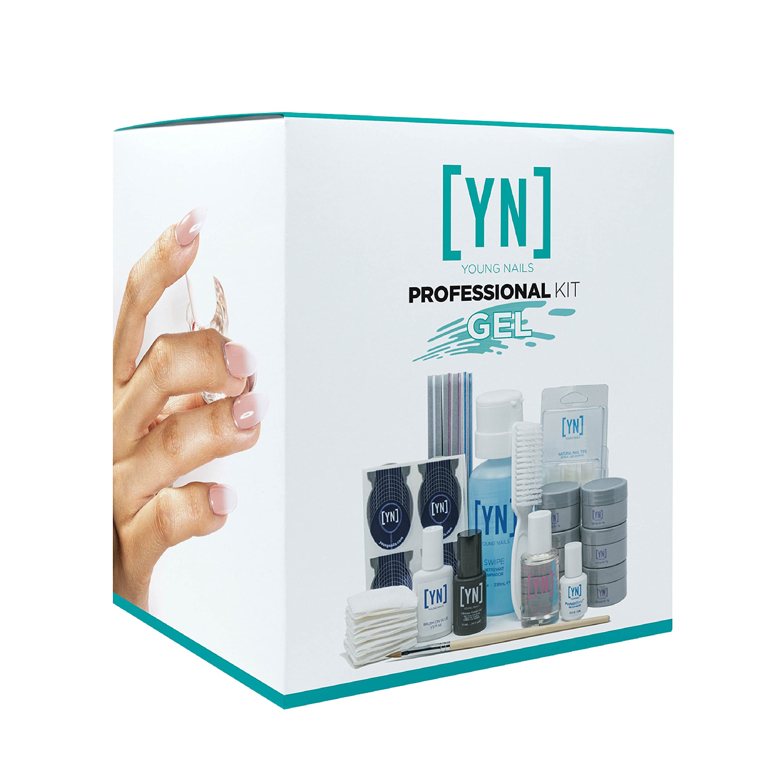 Young Nails Professional Kits & Accessories for Home Nail Kit, Starter Kit, Beginners, and/or Nail Professionals I Synergy Gel K