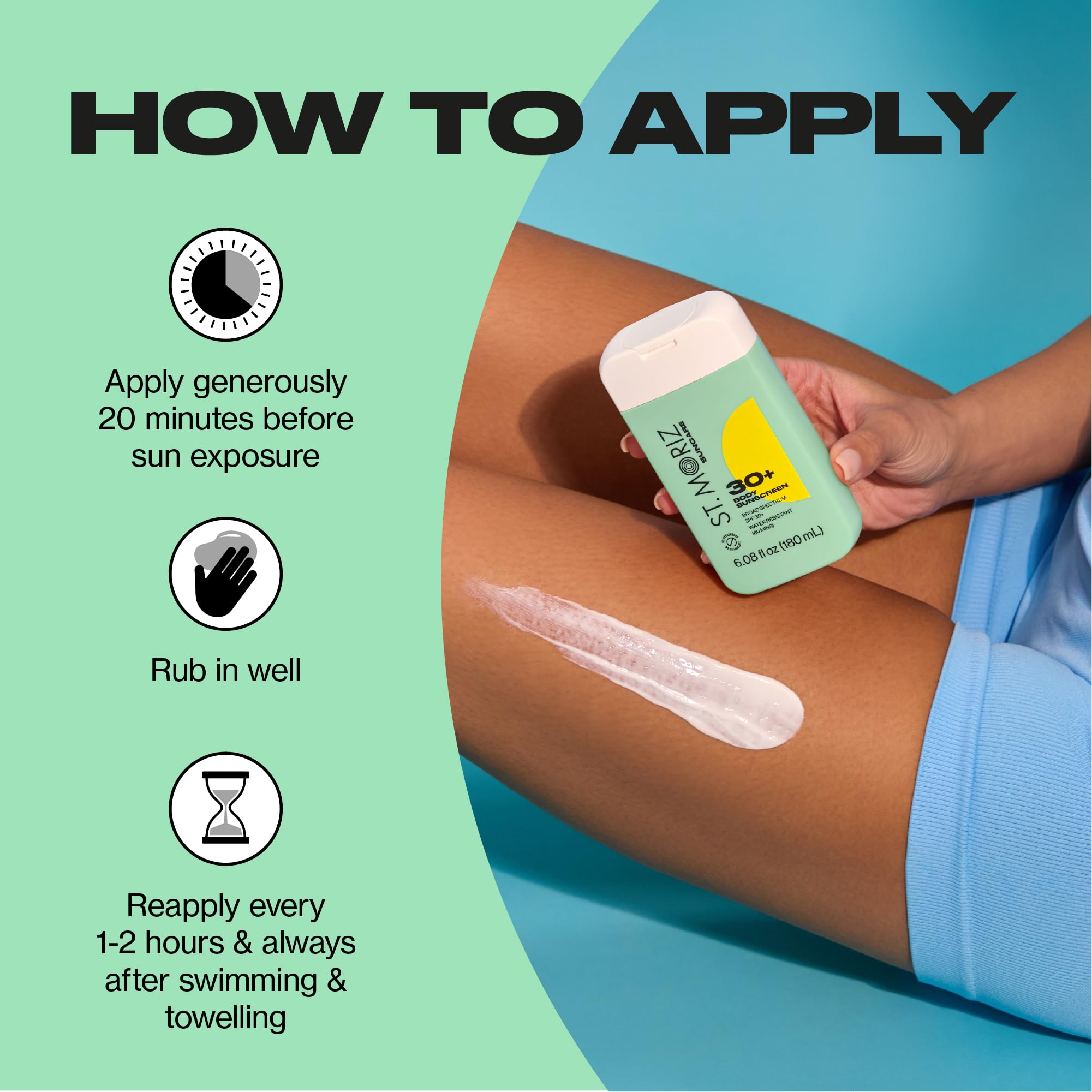 St Moriz Suncare SPF - Sunscreen - Water Resistant Sunscreen Moisturizing Lotion + Vitamin E - Oxybenzone & Octinoxate Free - Ve