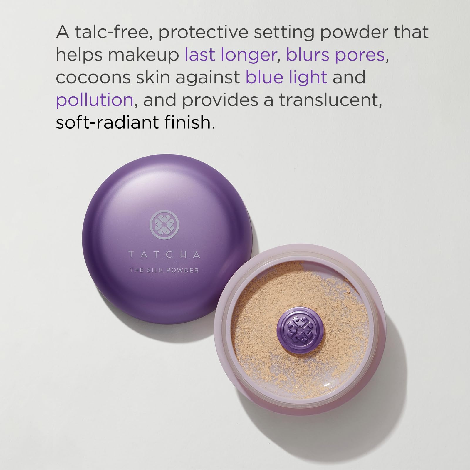 Tatcha The Silk Powder | Protective Setting Powder | Helps Makeup Last Longer, Blurs Pores & Provides a Translucent, Soft-Radian