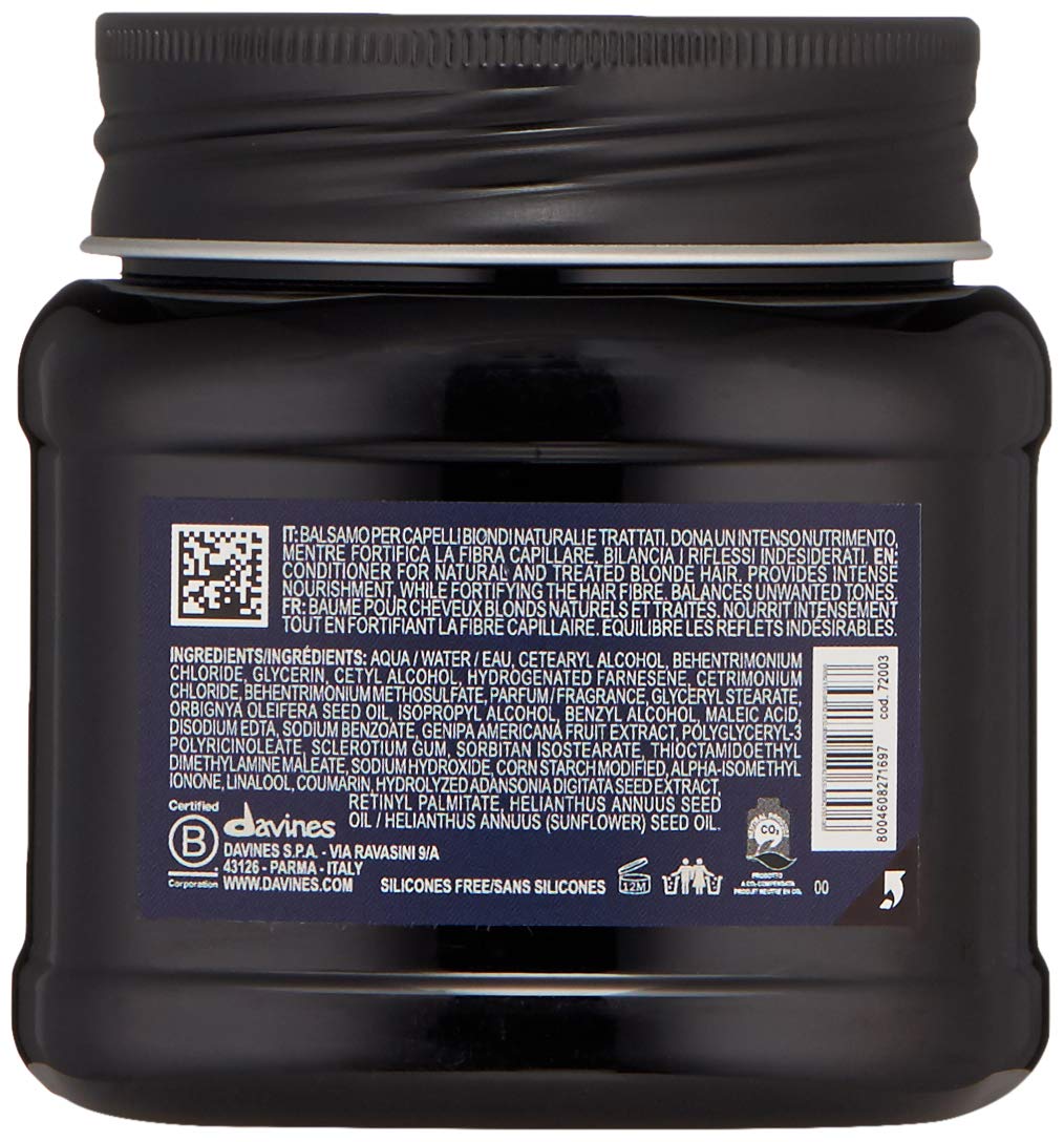 Davines Heart of Glass Rich Conditioner for Blonde Care, 8.76 oz.