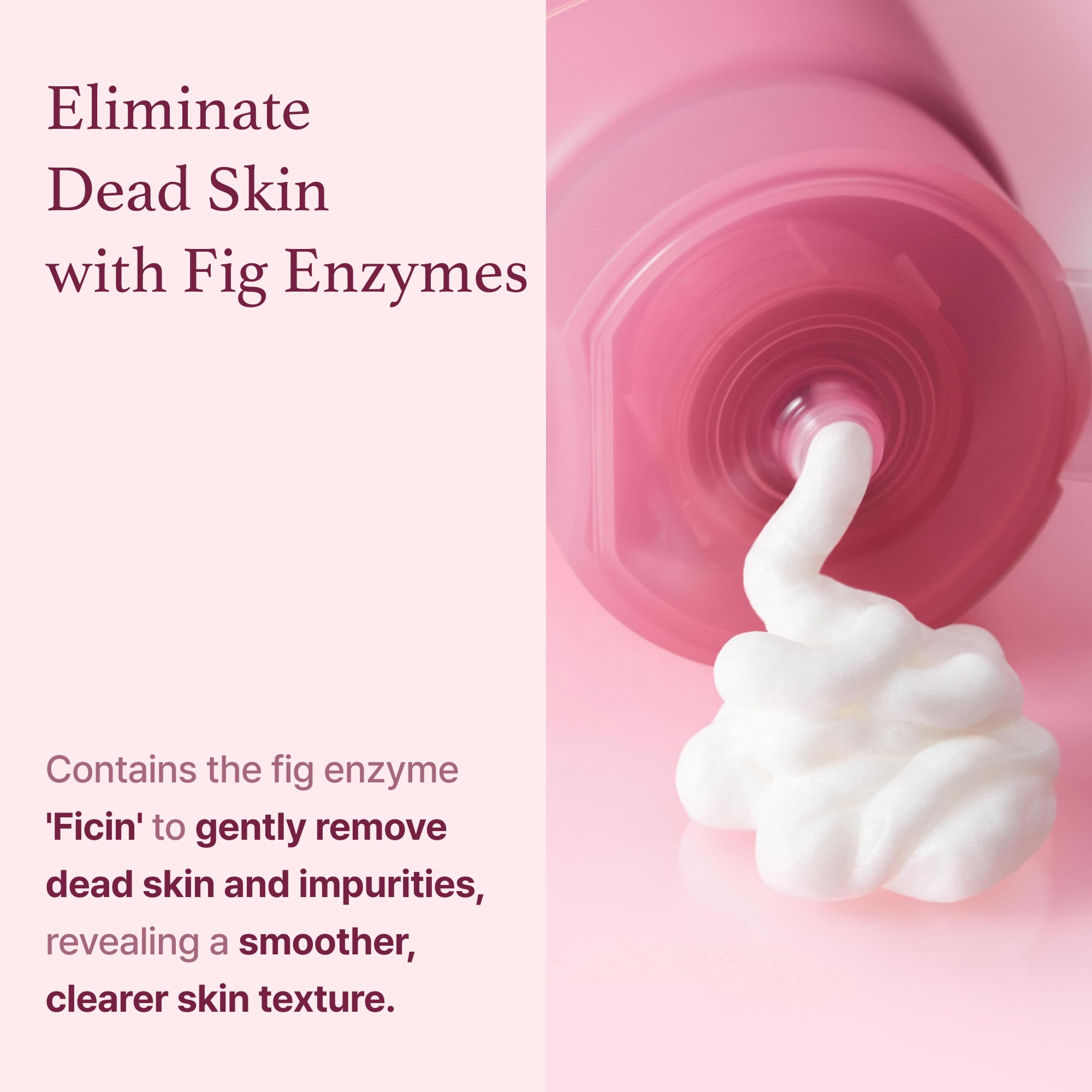 Im from Fig Foam Cleanser, Korean Daily Gentle Face Wash for Oily, Sensitive Skin, Sebum Control, Mild Alkaline, Creamy Bubble,