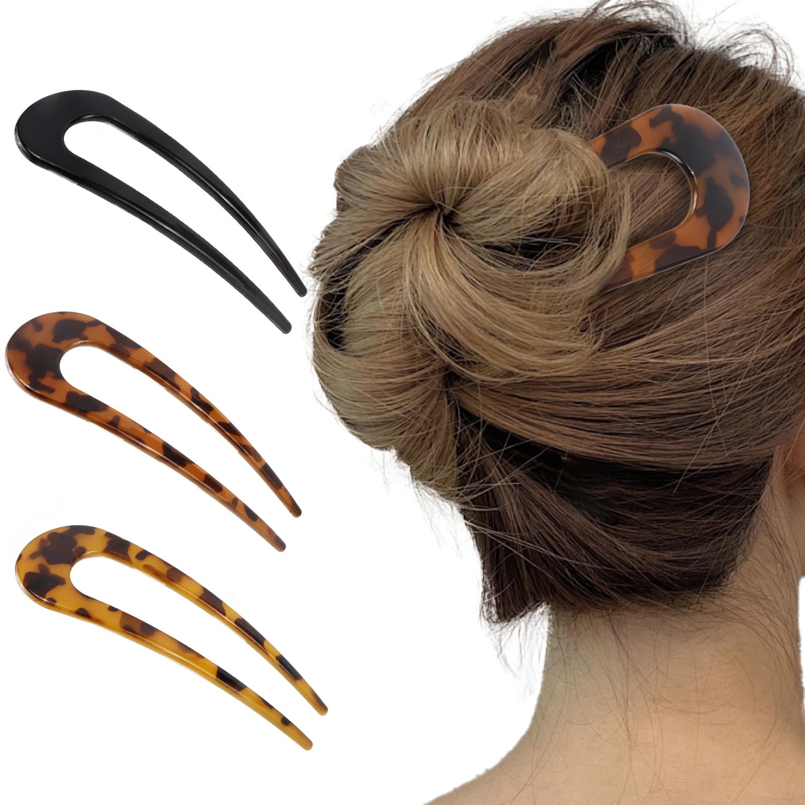 Canitor French Hair Pin for Thick Hair 5.4 inch Large French Twist Hair Pin Hair Accessories for Women